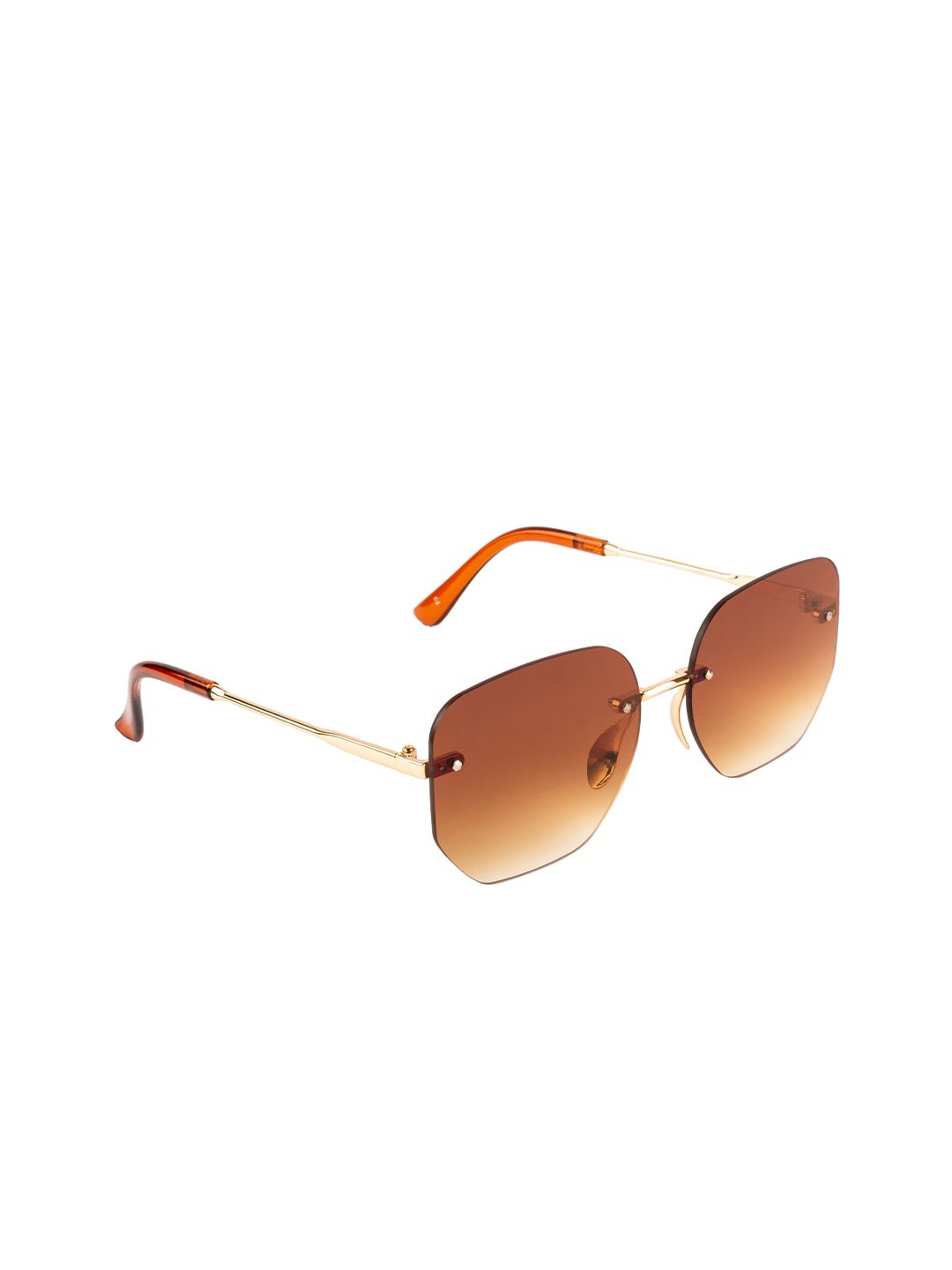 AISLIN Unisex Brown Lens Oversized Sunglasses with UV Protected Lens 14884-89-AS-18022 Price in India