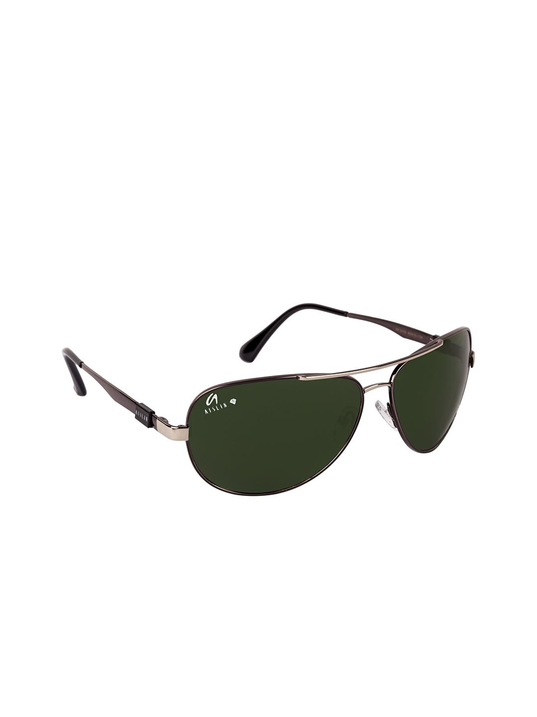 AISLIN Men Green Lens Aviator Sunglasses with UV Protected Lens14289-55-AS-3456
