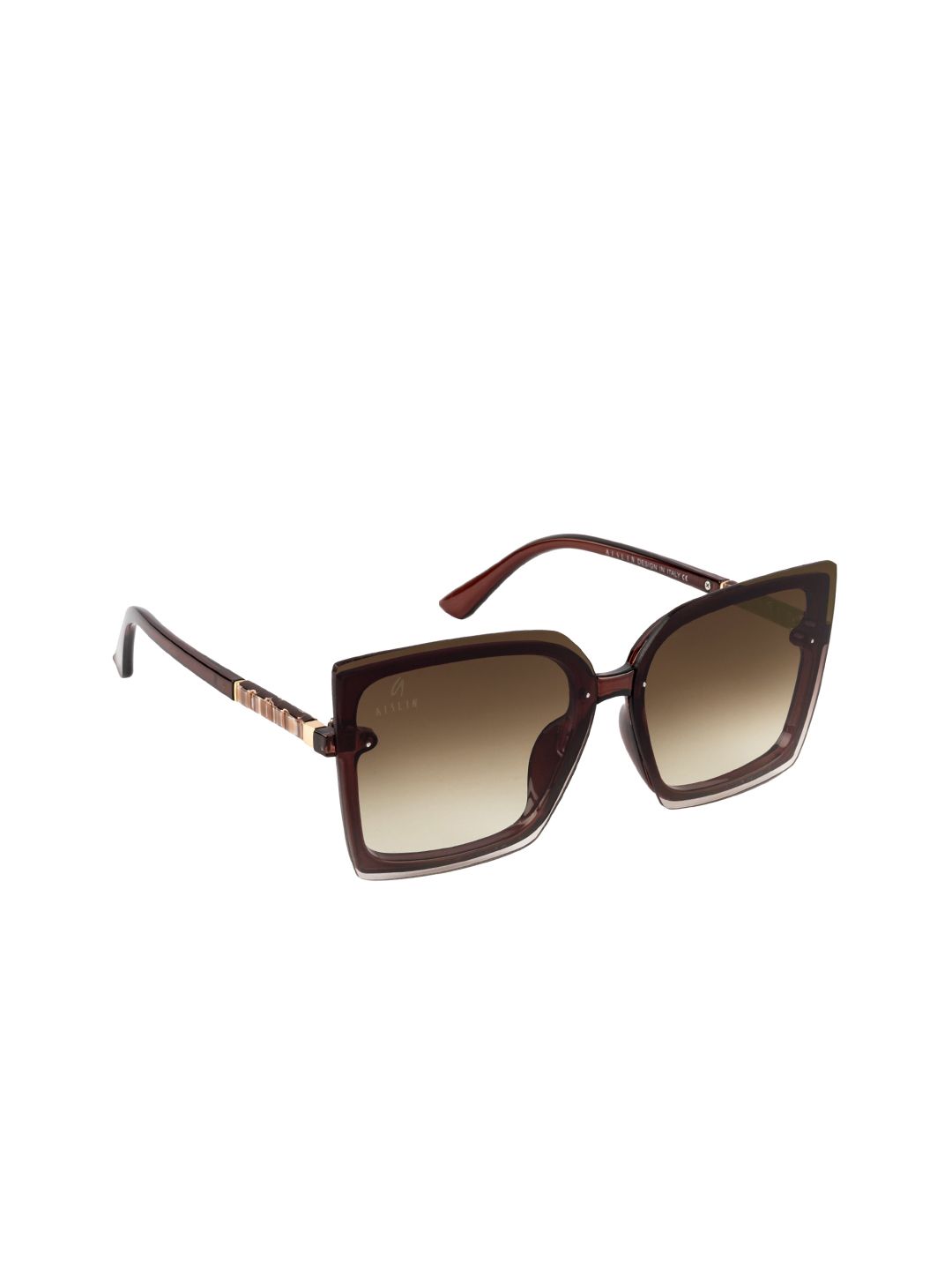 AISLIN Women Brown Lens & Brown Butterfly Sunglasses with UV Protected Lens Price in India