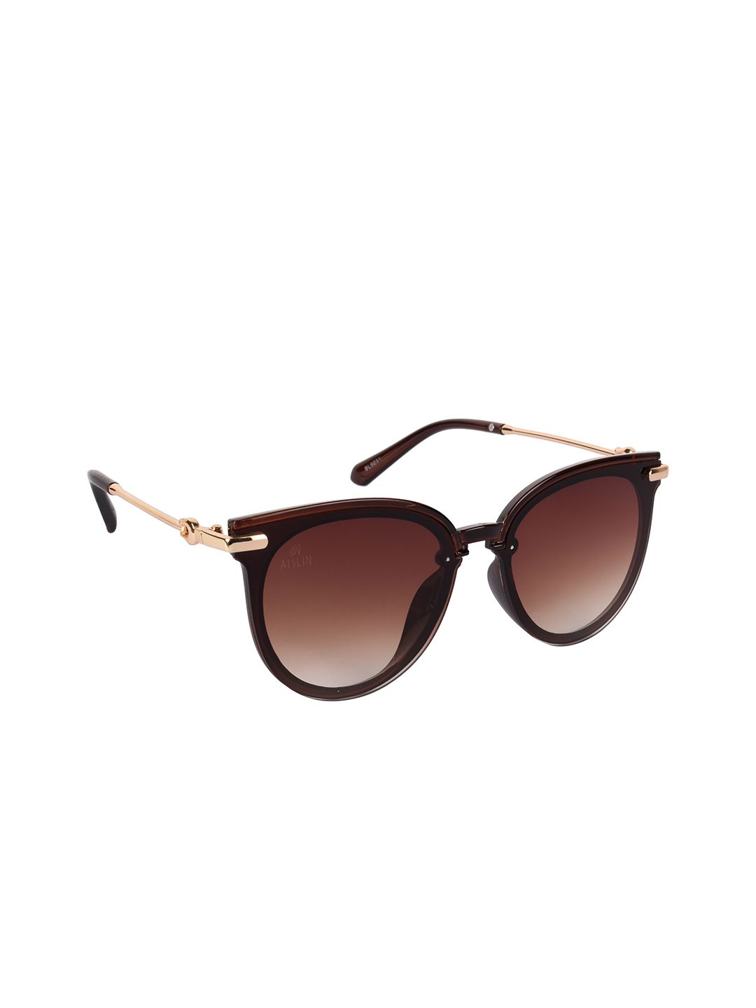 AISLIN Women Brown UV Protected Cat Eye Sunglasses 14557-89-AS-9231 Price in India