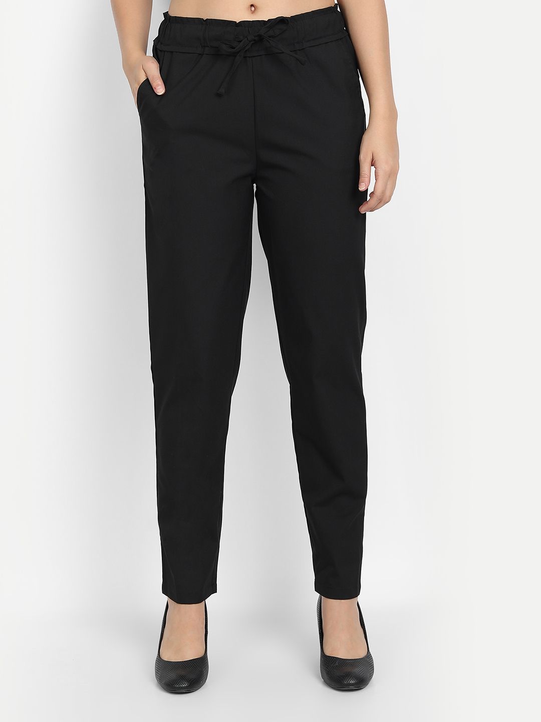 IX IMPRESSION Women Black Trousers