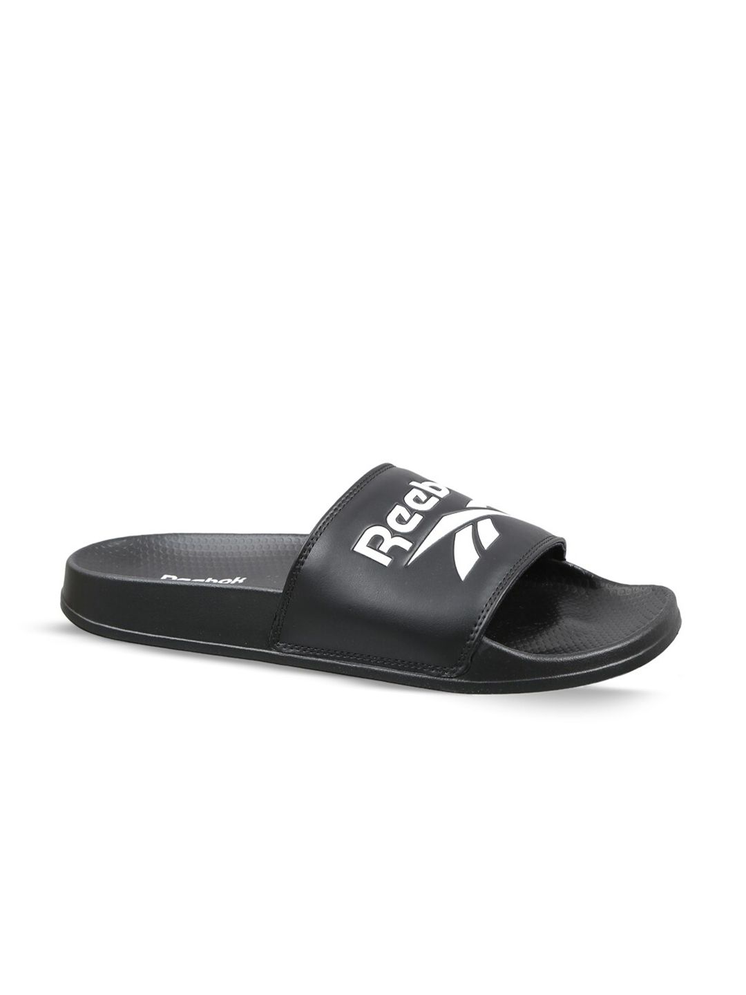 Reebok Classic Unisex Black Printed Sliders Price in India