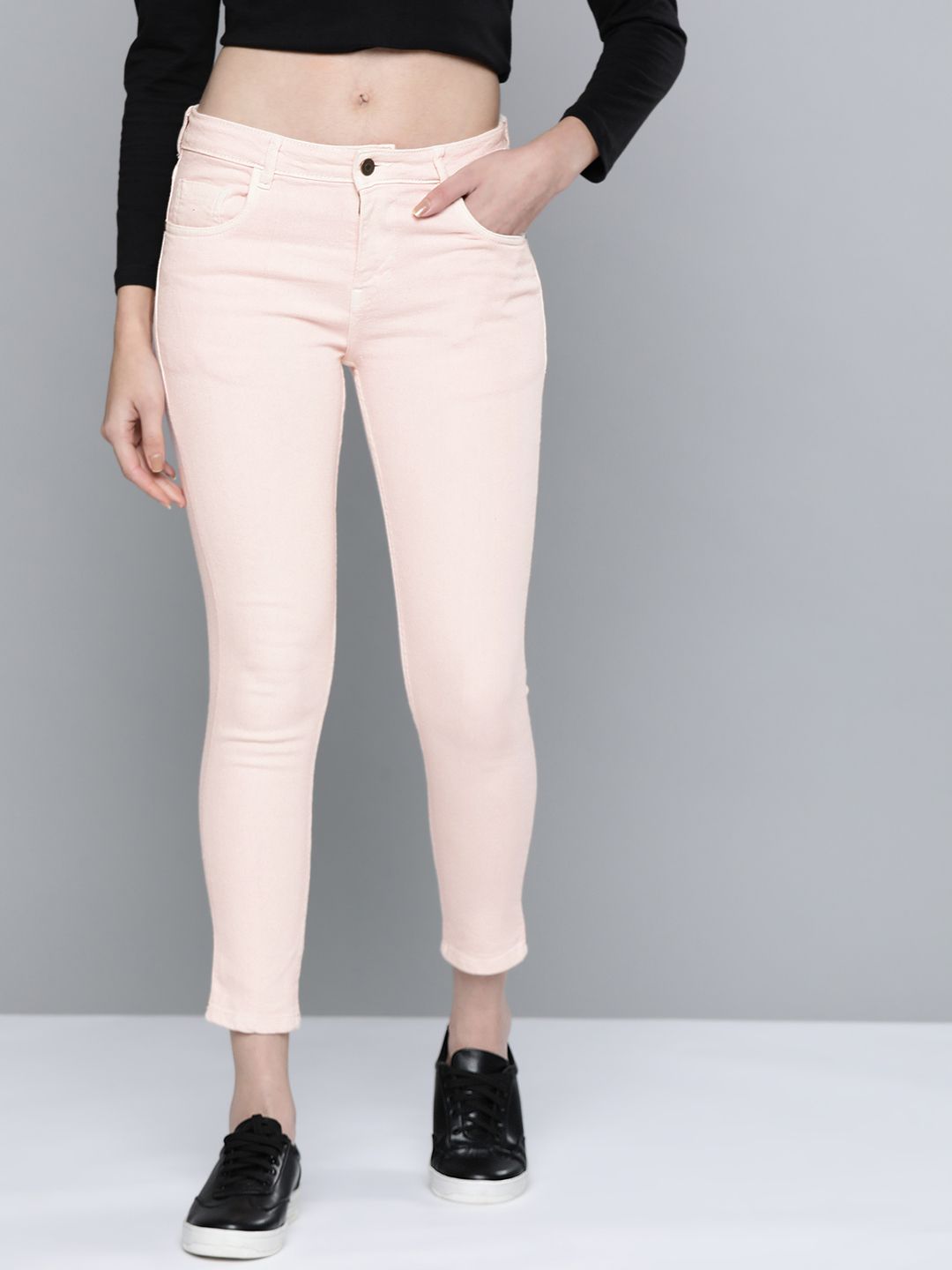 Harvard Women Pink Skinny Fit Stretchable Jeans Price in India