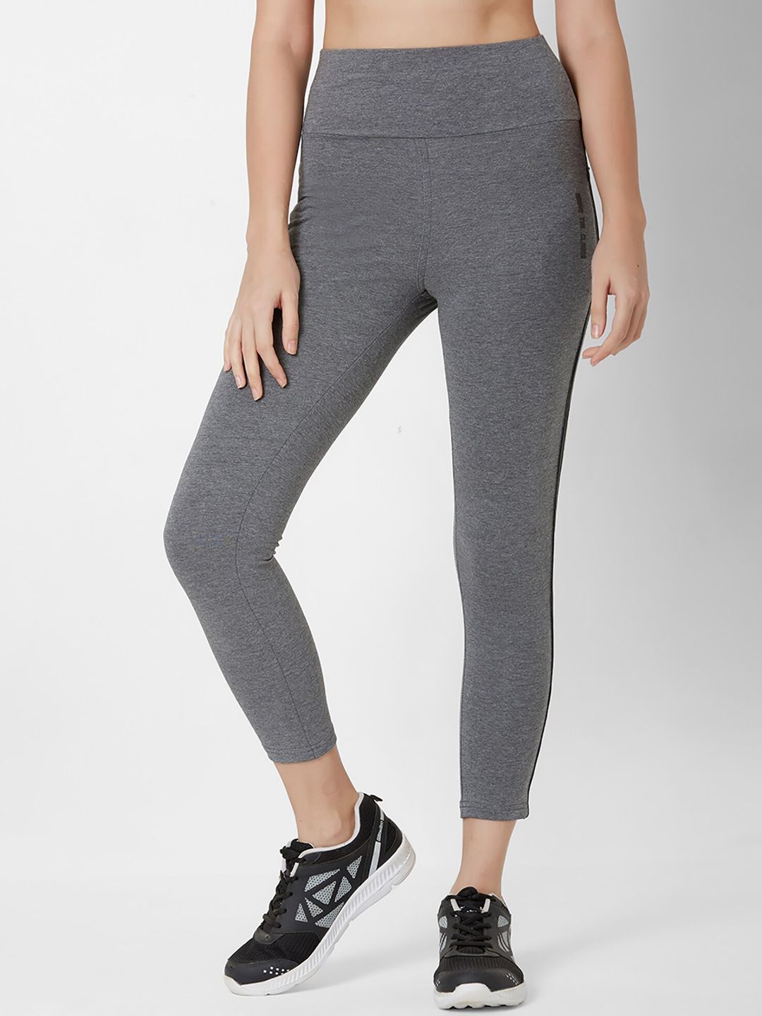 Sweet Dreams Women Charcoal Grey Solid Slim Fit Track Pants Price in India