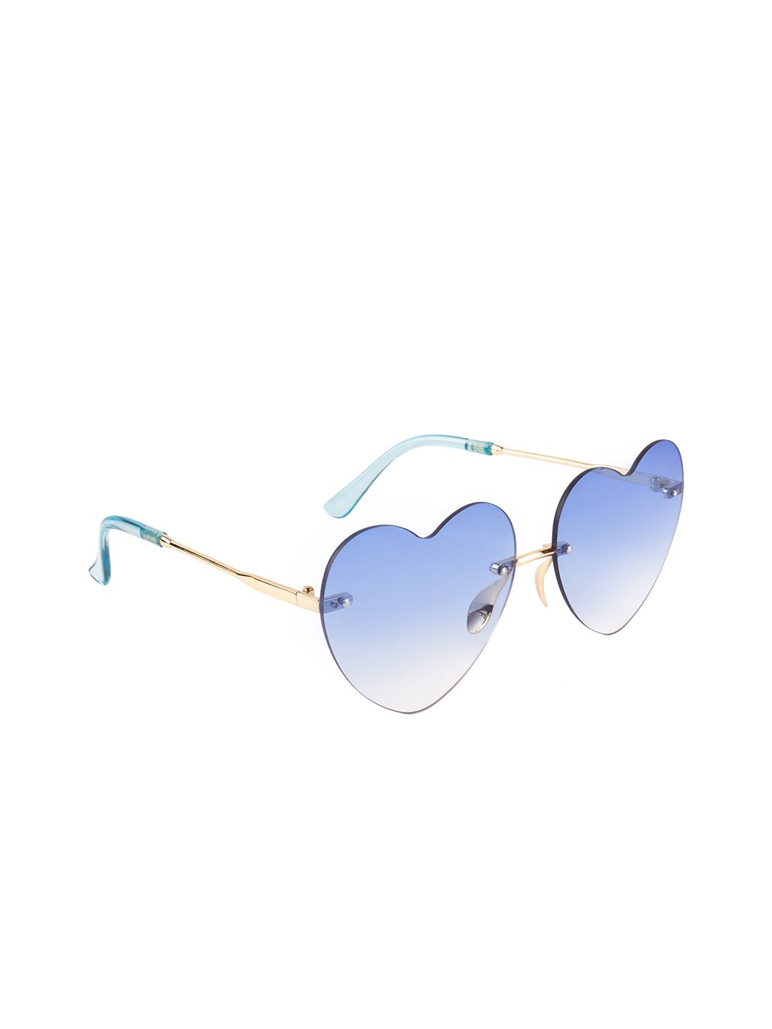 AISLIN Women Blue UV Protected Heart Shaped Sunglasses Price in India