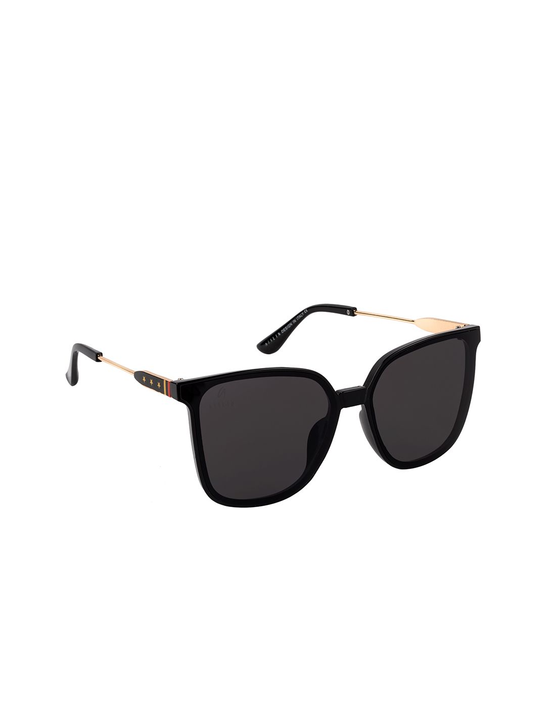 AISLIN Women Black Full-Rim Oversized Sunglasses Price in India