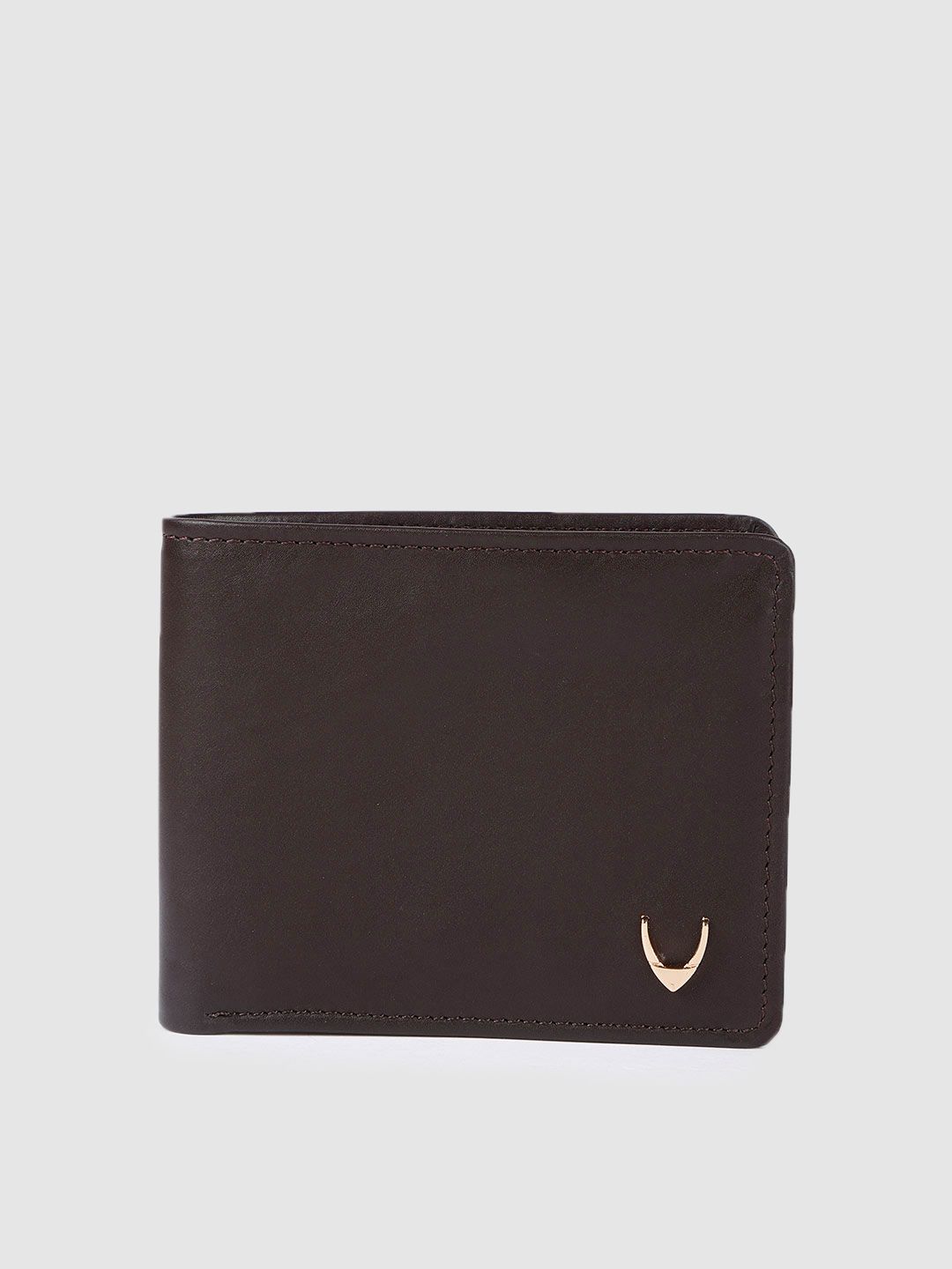 Hidesign Men Brown Solid Leather Two Fold Wallet deal from myntra