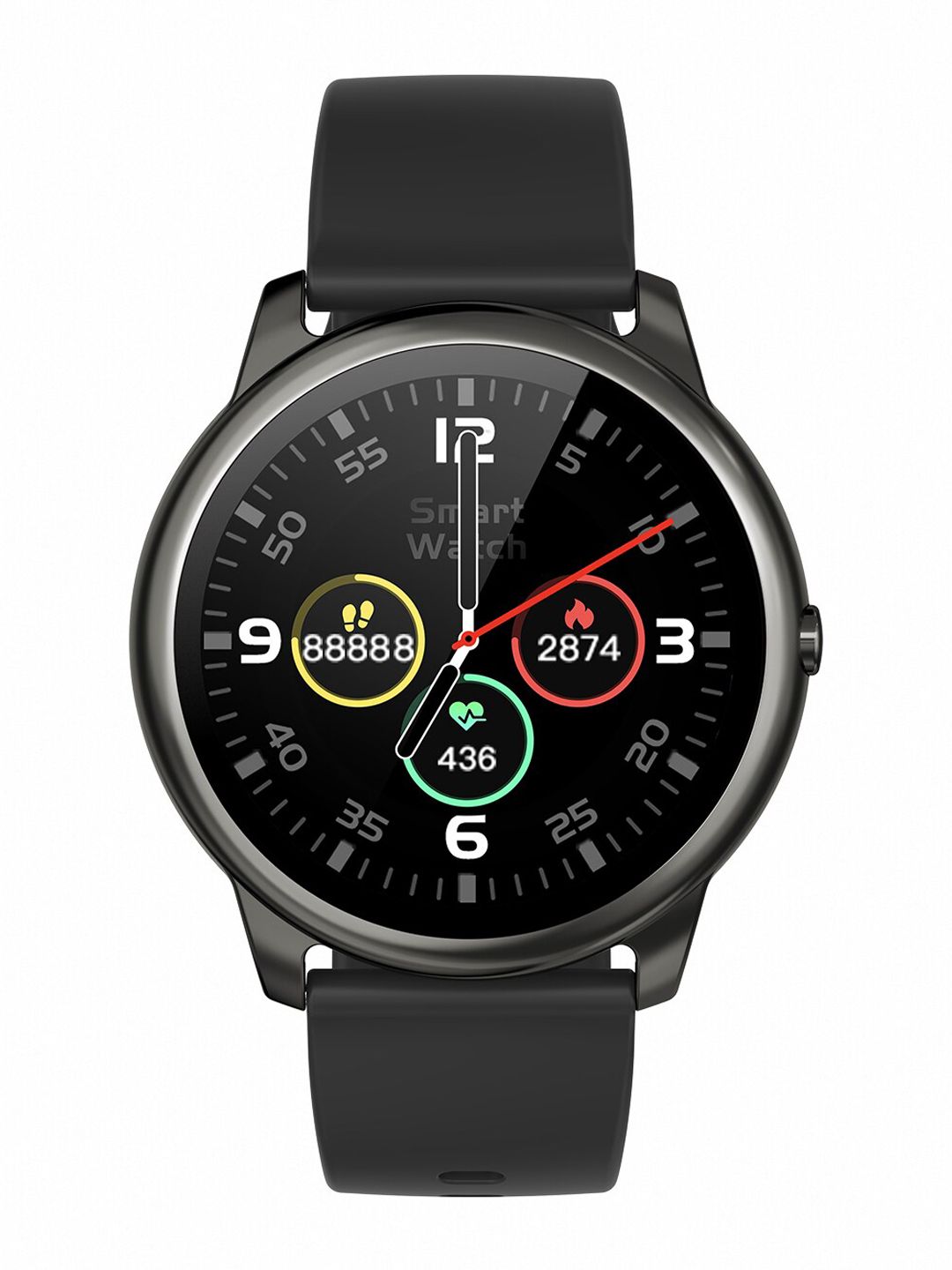 CrossBeats Unisex Black Orbit Bluetooth Calling  Spo2 Multiple Tracker Smart Watch Price in India