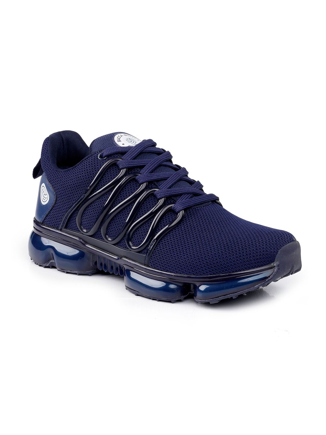 bacca bucci Flex Navy Blue Pu Slip-On Running Shoes