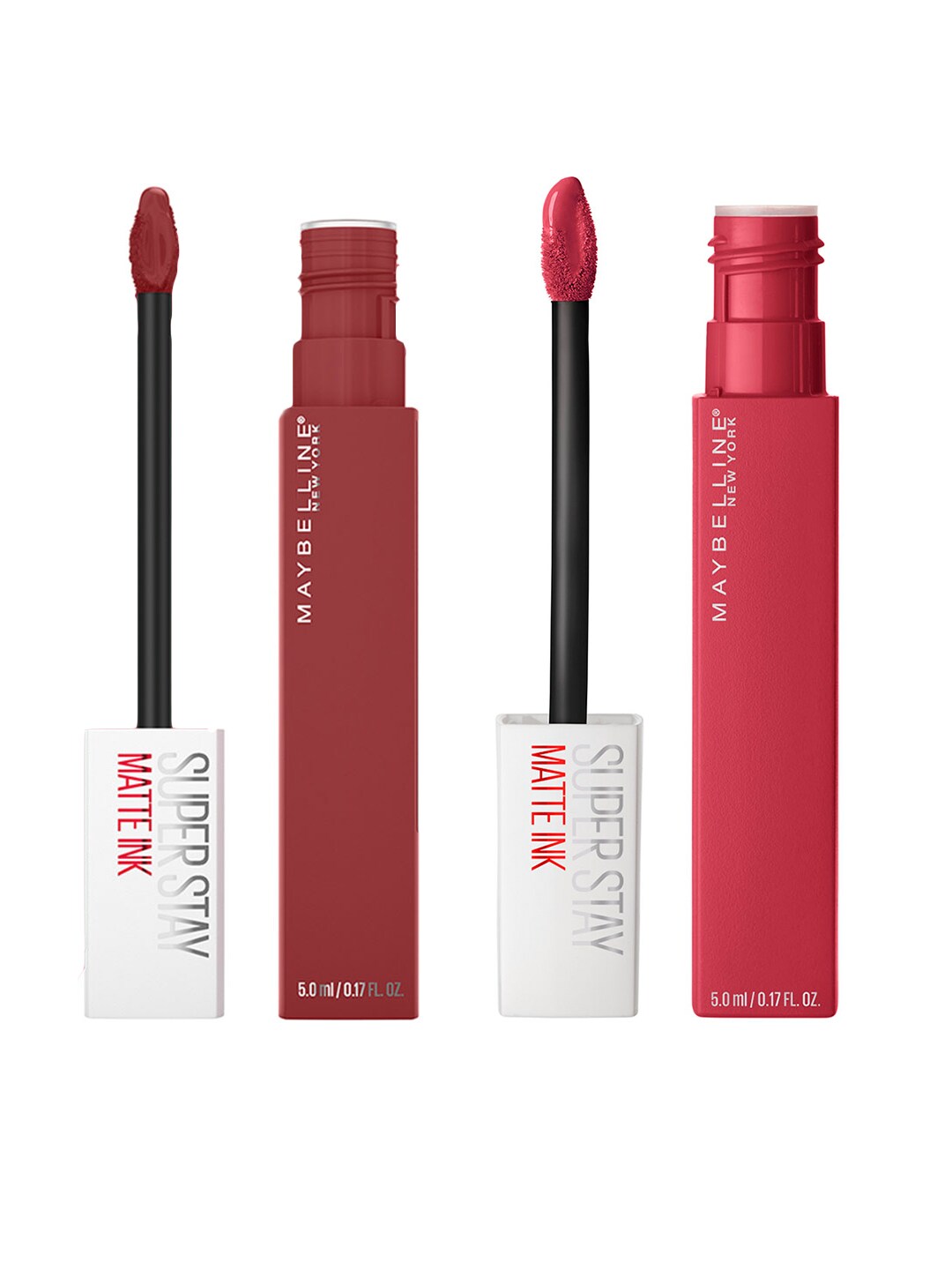 Maybelline New York Set of 2 Super Stay Matte Ink Lipsticks- Ruler 80 & Initiator 170 Price in India