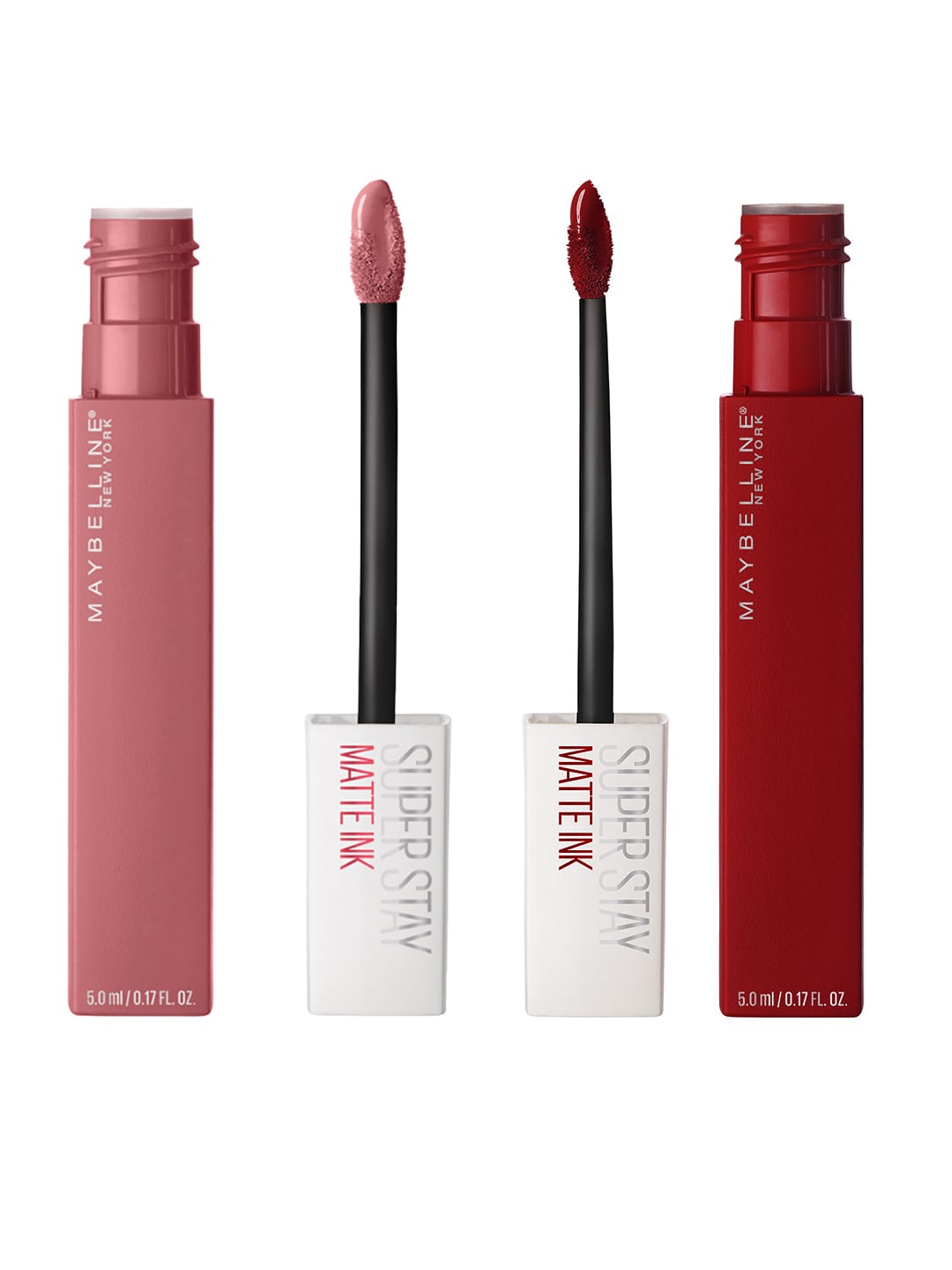 Maybelline New York Set of 2 Super Stay Matte Ink Lipsticks- Pioneer 20 & Self-Starter 130 Price in India