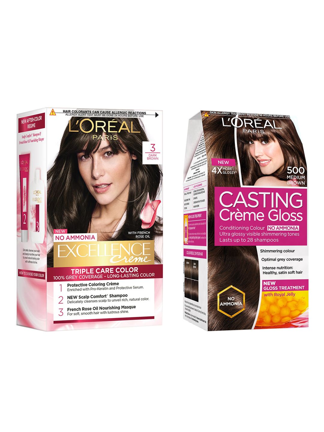 LOreal Paris Set of Casting Creme Gloss & Excellence Natural Hair Color Price in India