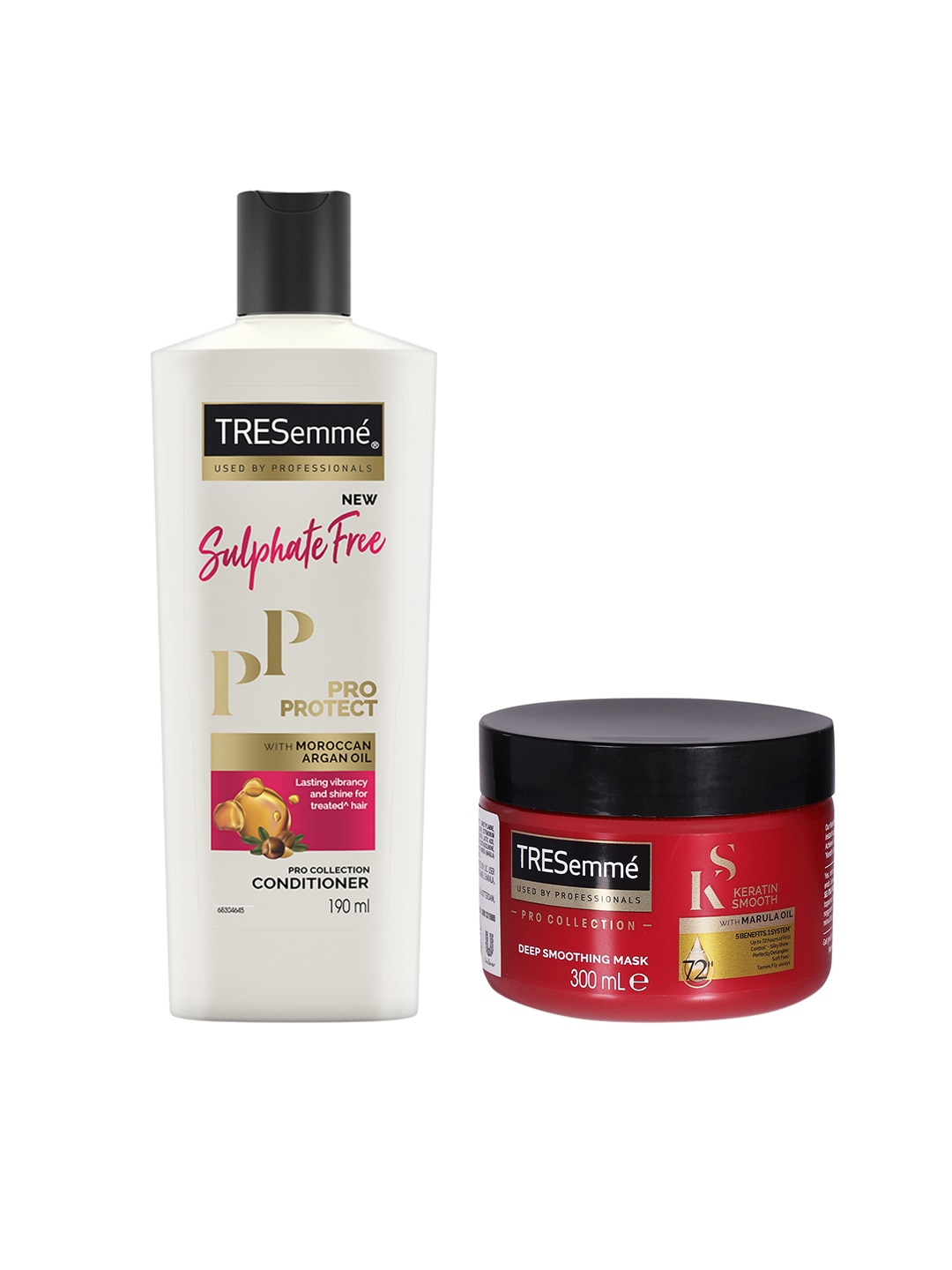 TRESemme Set of Keratin Smooth Mask 300 ml & Pro Protect Sulphate Free Conditioner 190 ml Price in India