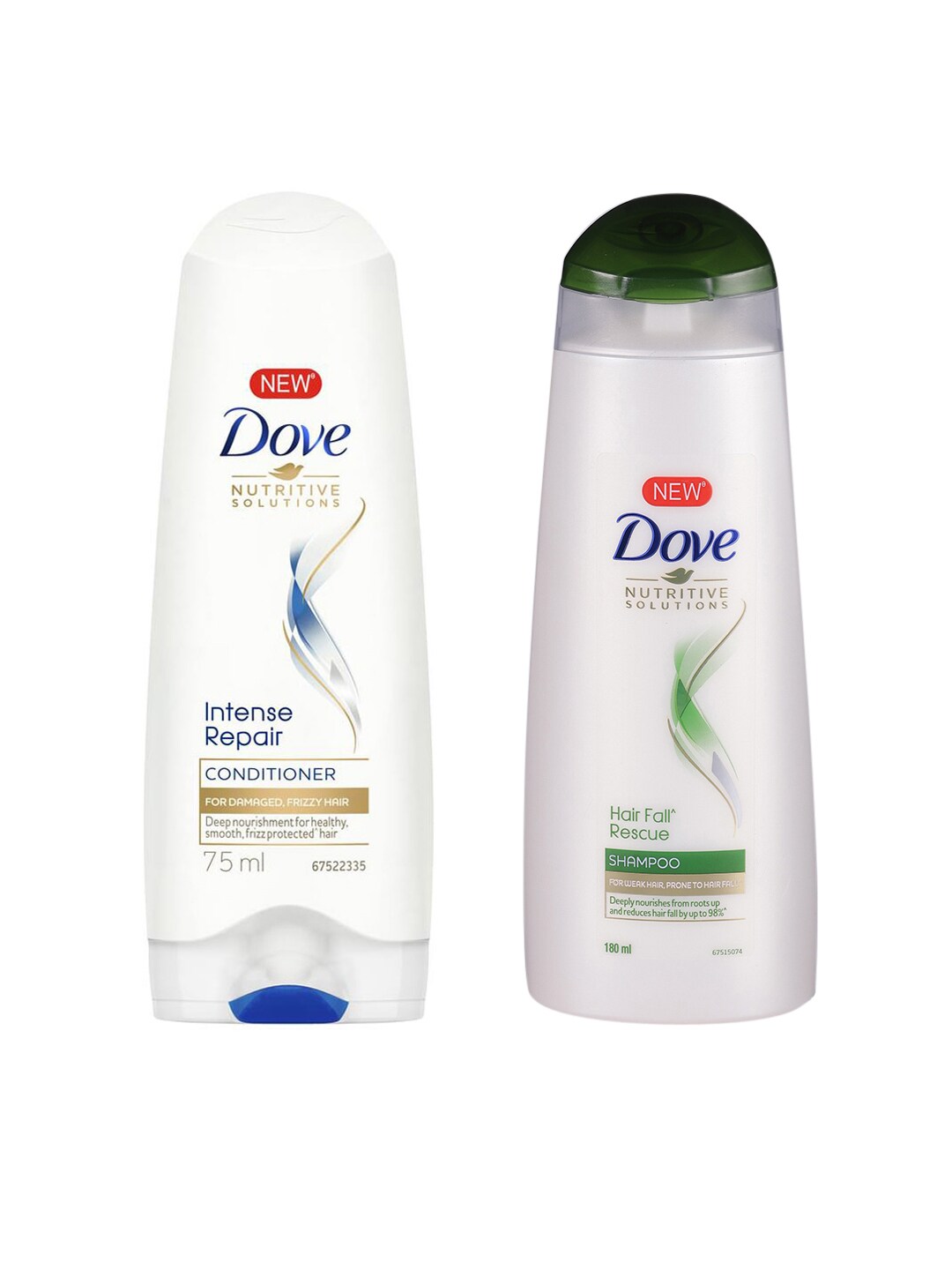 Dove Unisex Hair Fall Rescue Shampoo 180 ml & Intense Repair Conditioner 75 ml Price in India