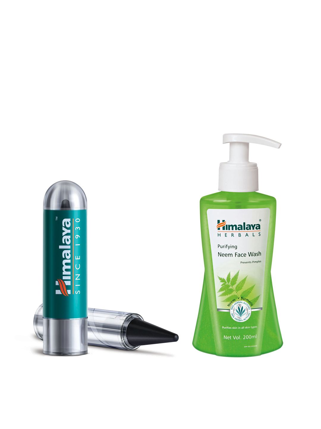 Himalaya Himalaya Set of Black Kajal & Purifying Neem Face Wash