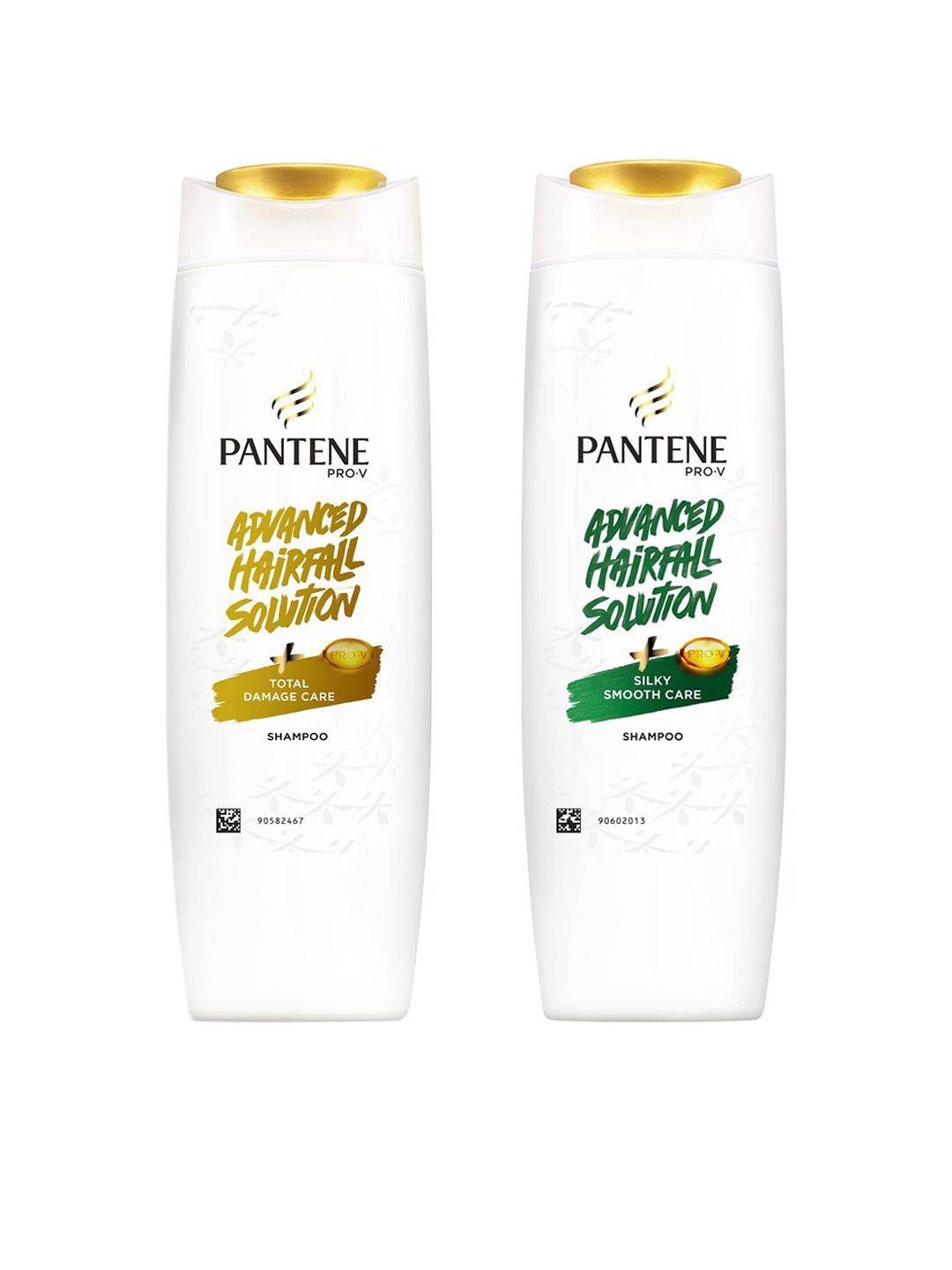 Pantene Set of 2 Advanced Hair Fall Shampoos-Total Damage Care & Silky Smooth Care Price in India