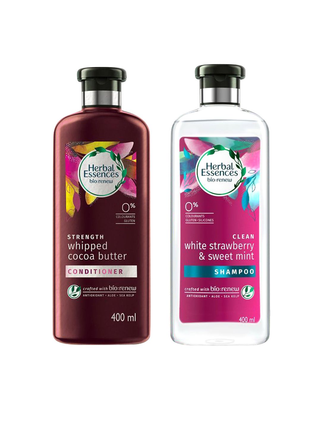 Herbal Essences Set of Cocoa Butter Conditioner & Strawberry & Sweet Mint Shampoo Price in India