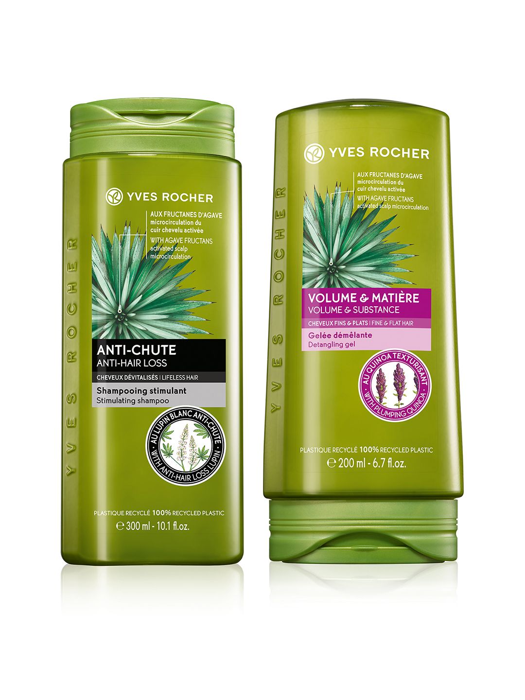 YVES ROCHER Set of Sustainable Anti-Hair Loss Shampoo & Volume & Substance Detangling Gel Price in India