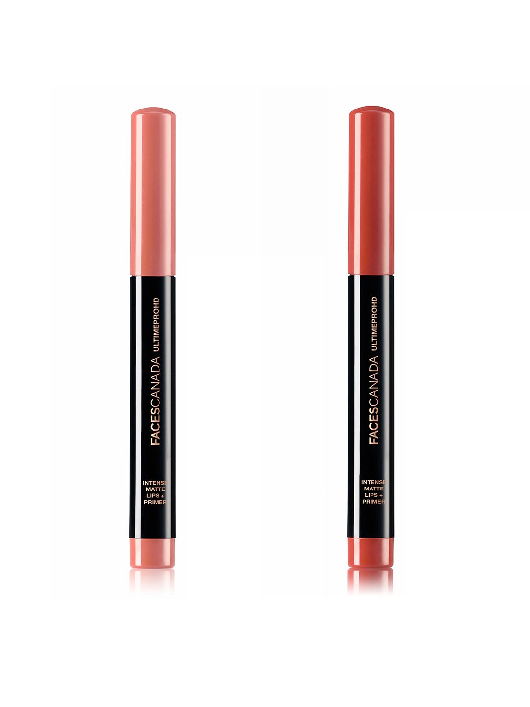 FACES CANADA Set of 2 UltimePro HD Intense Matte Lipsticks - Tease 14 & Obsessed 15 Price in India