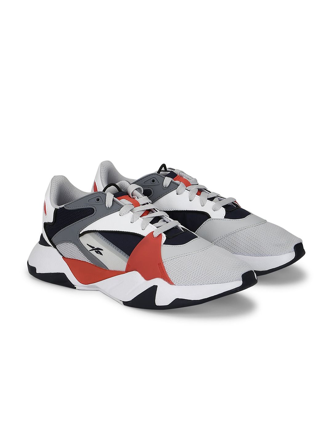 Reebok Classic Unisex White& Red Colourblocked Sneakers Price in India