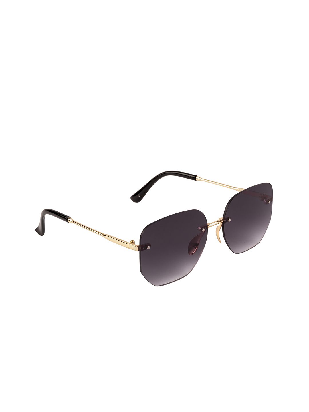 AISLIN Unisex Grey Lens & Gold-Toned Square Sunglasses 14885-89-AS-18022 Price in India