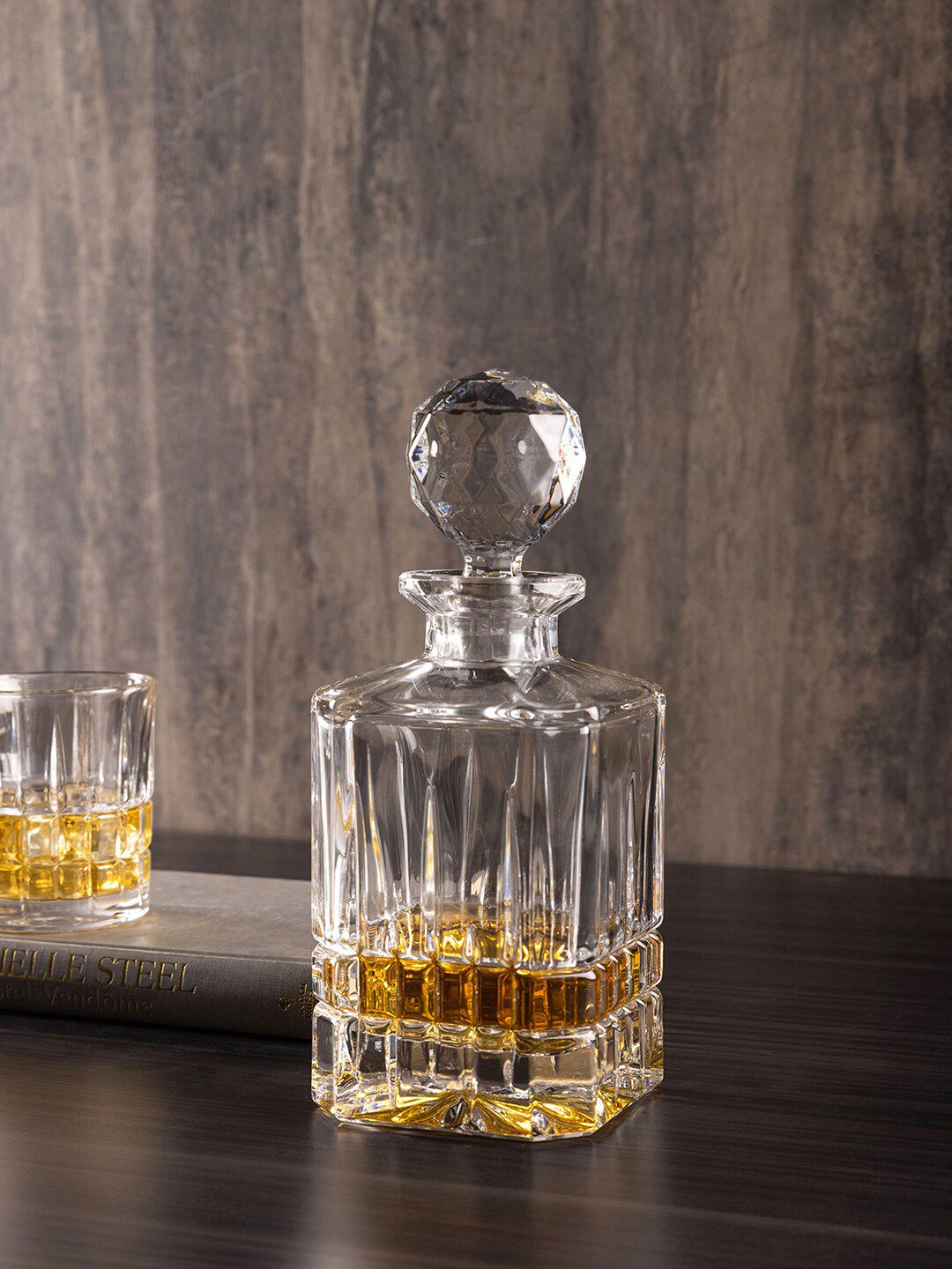 Pure Home and Living Transparent Clear Dover Glass Decanter Price in India