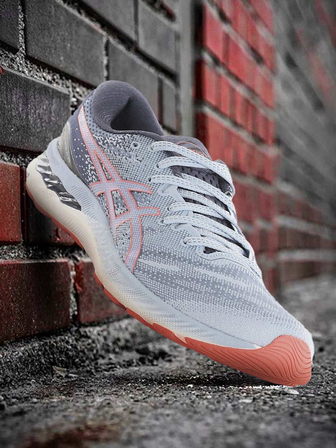 ASICS Women Grey Gel-Nimbus 23 Non-Marking Running Shoes Price in India