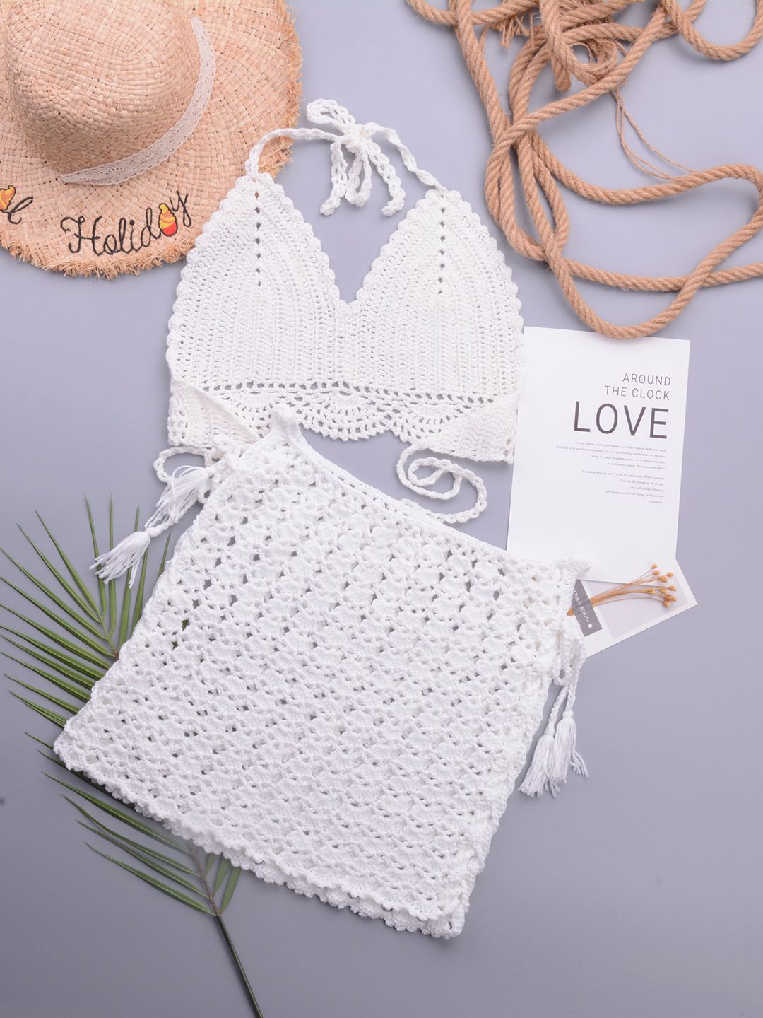 Buy Women White Crochet Swimwear Set - Swimwear for Women 15086952