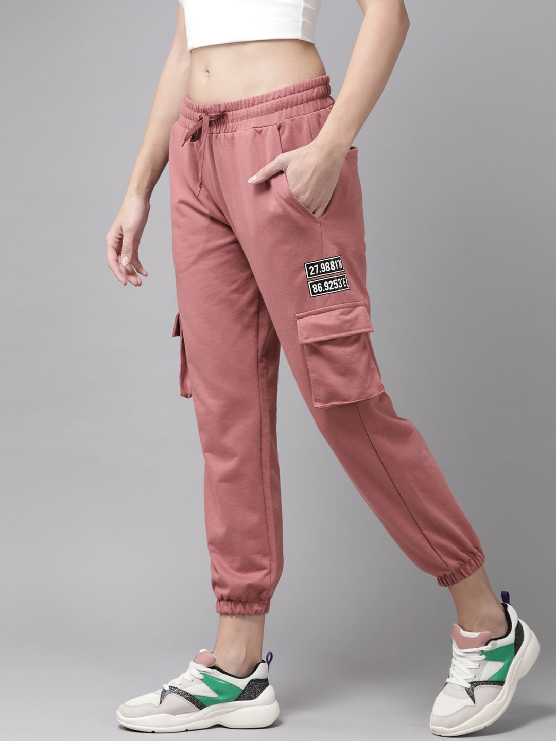 Roadster Women Pink Pleated Joggers Price in India