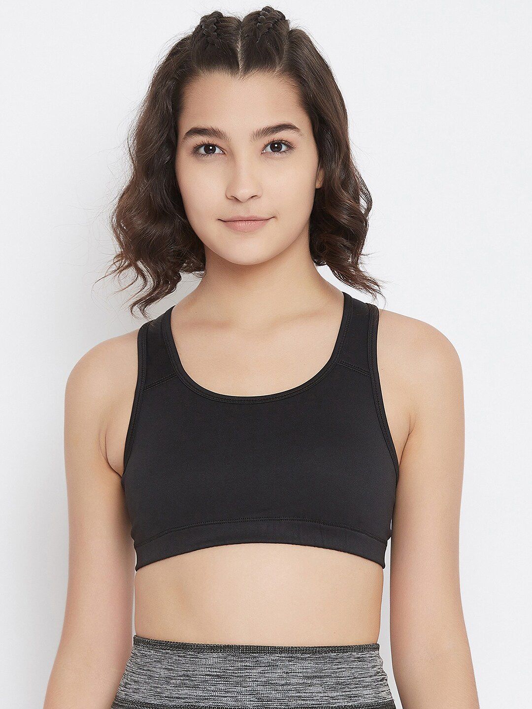 JUMP USA Black Workout Bra 16834-533-16 Price in India