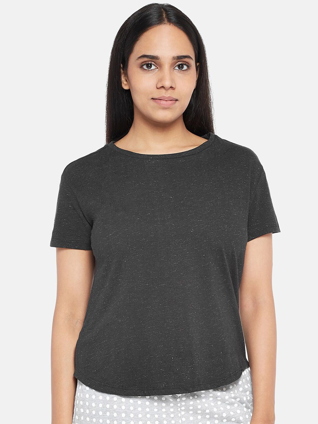 Dreamz by Pantaloons Black Regular Lounge tshirt Price in India