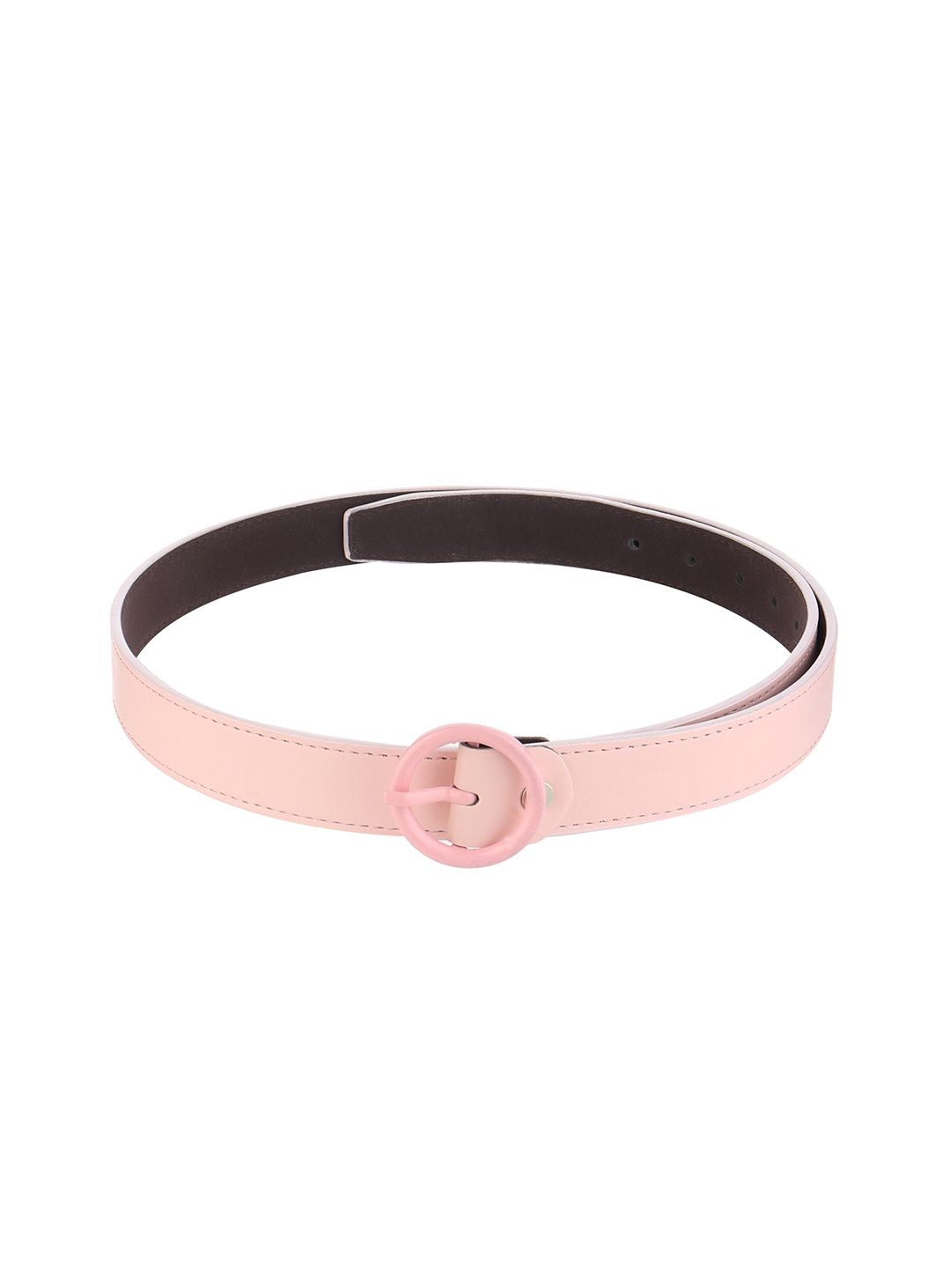 Calvadoss Women Pink Solid Synthetic Casual Belt Price in India