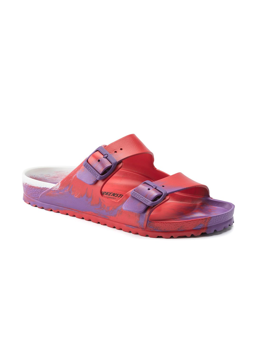 Birkenstock Unisex Multicoloured Printed Arizona Essentials Narrow Sliders Price in India