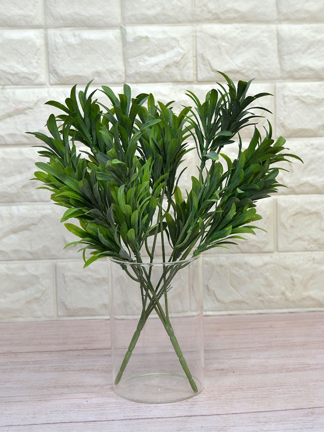 fancy mart Green Set Of 2 Artificial Euphorbia Plant Bunch without Pot Price in India
