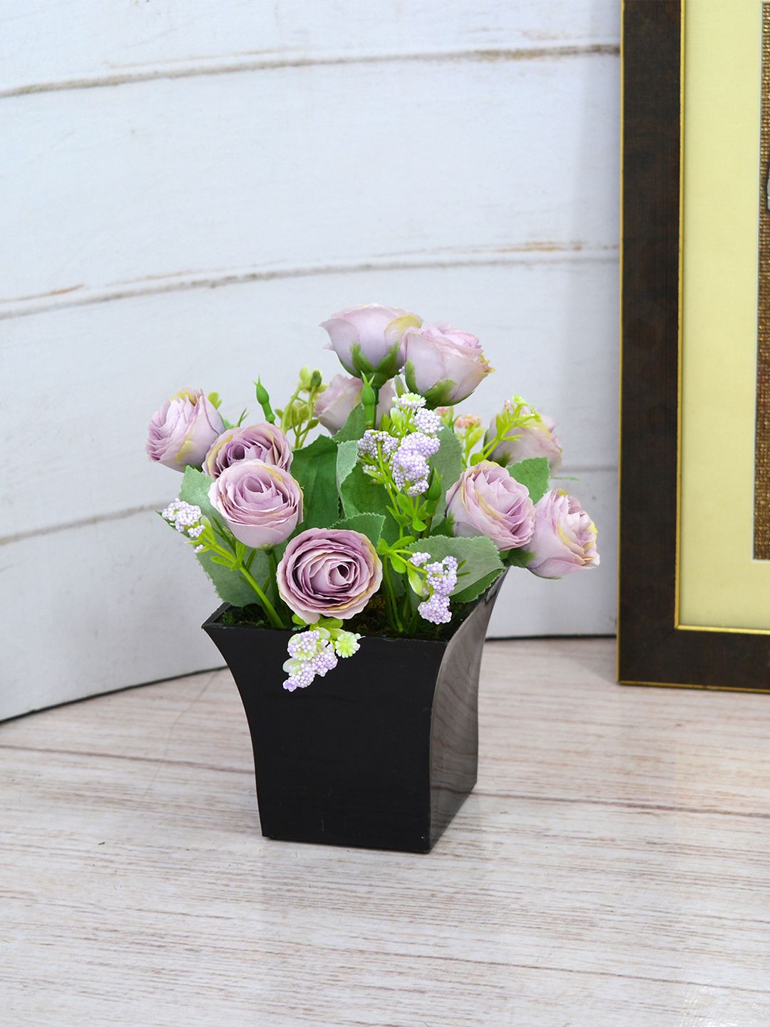 fancy mart Lavender Artificial Flower Persian Buttercap in Ruby pot Price in India