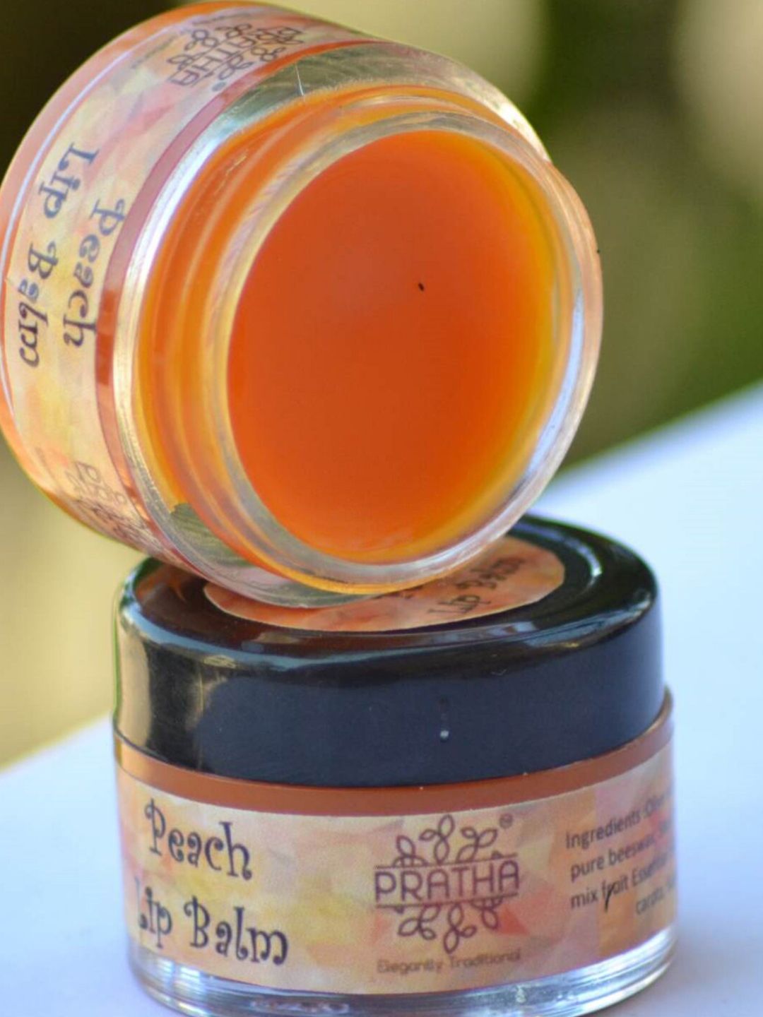 Pratha Natural Lip Balm - Peach Price in India