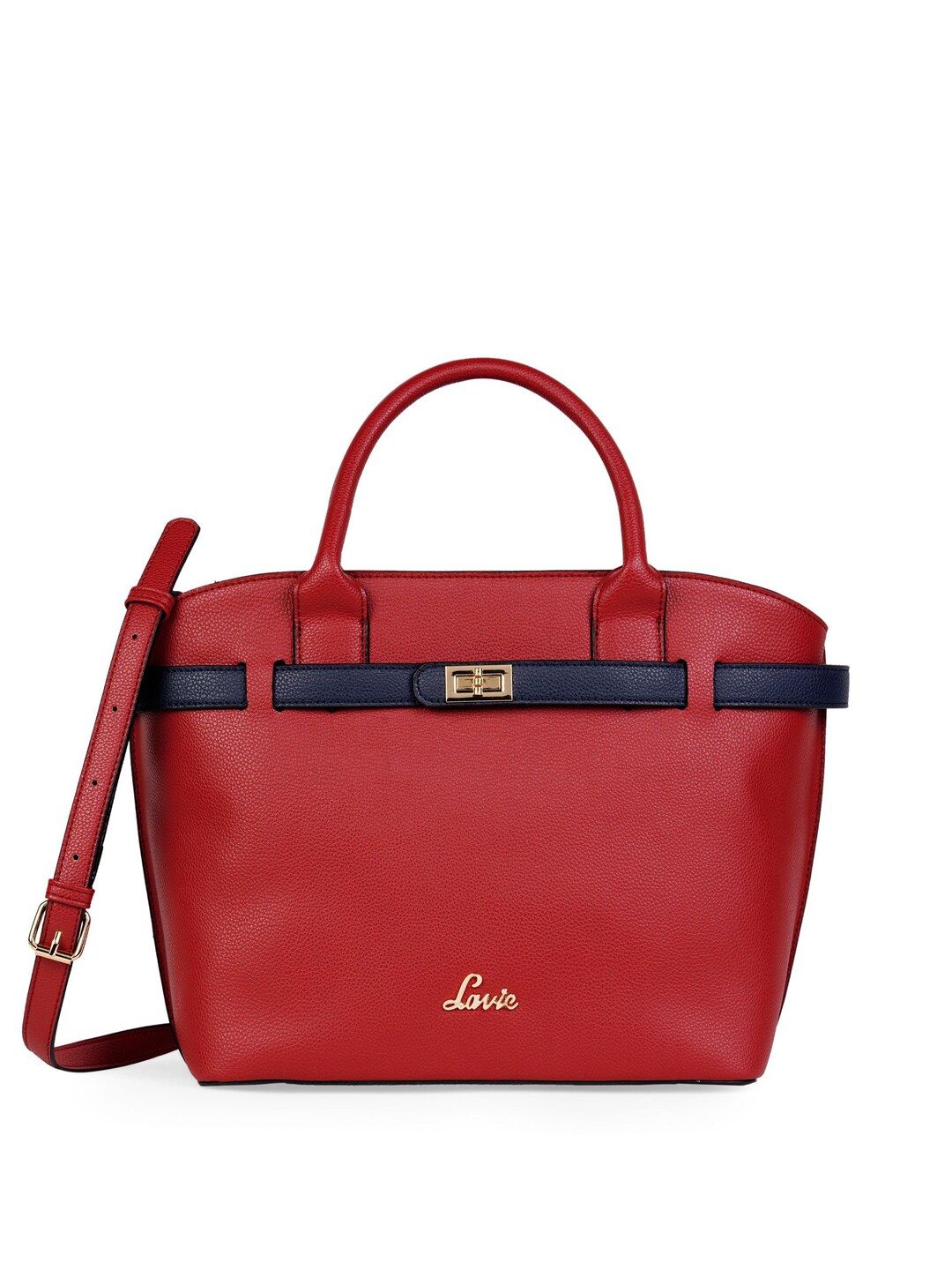 Lavie Red Structured Handheld Bag Price in India