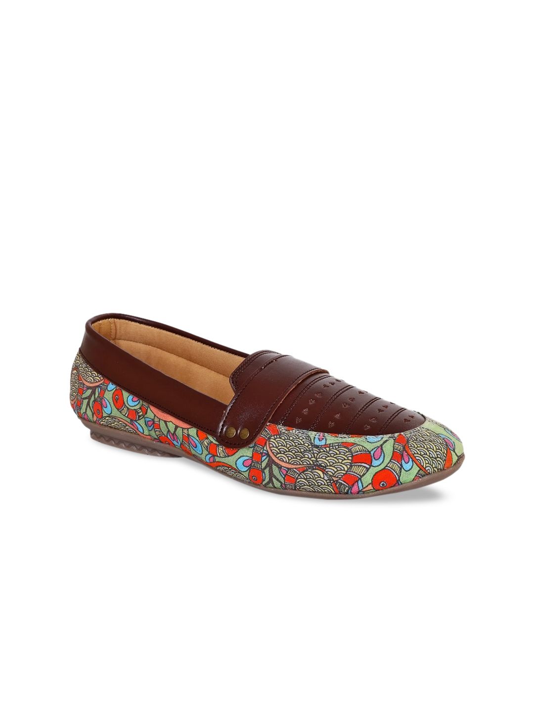 Kanvas Women Multicoloured Printed Loafers Price in India