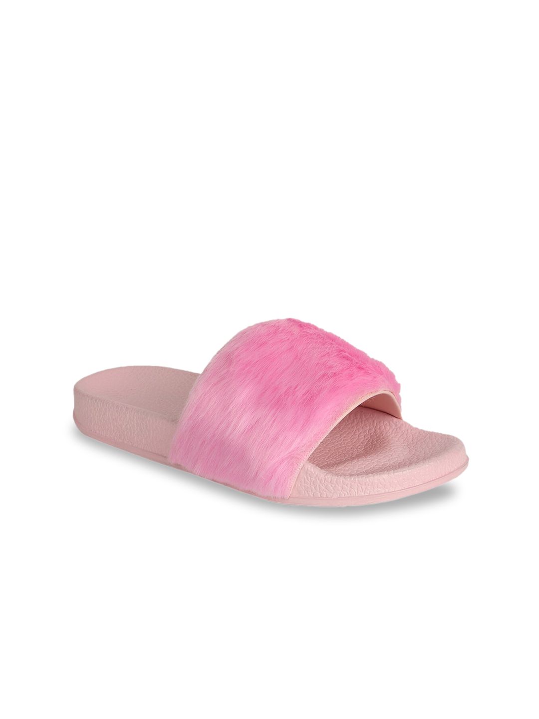 SCENTRA Women Pink Solid Sliders Price in India