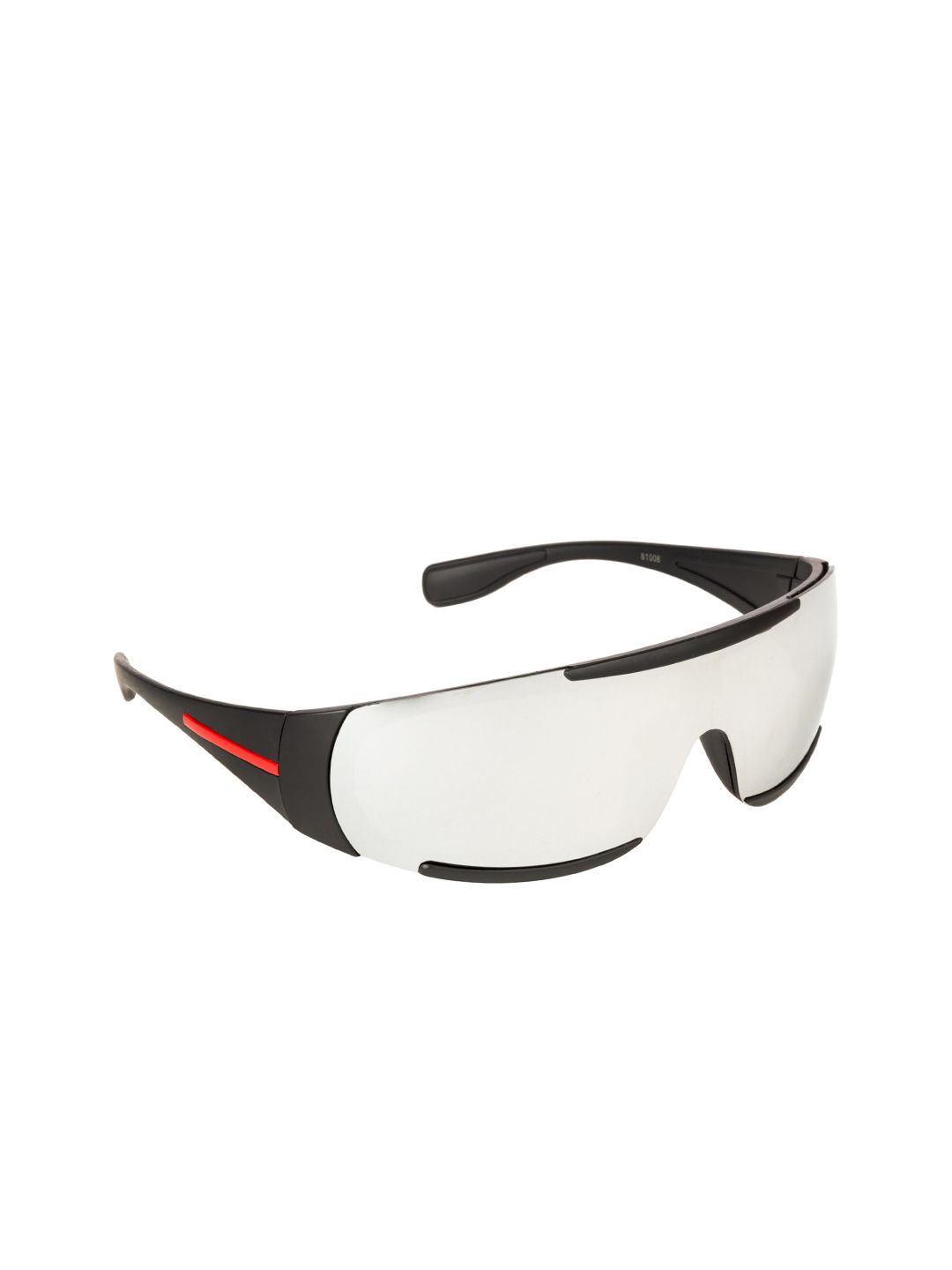 NuVew Unisex Silver Mirrored UV Protected Sports Sunglasses 16013-28-NW-81008