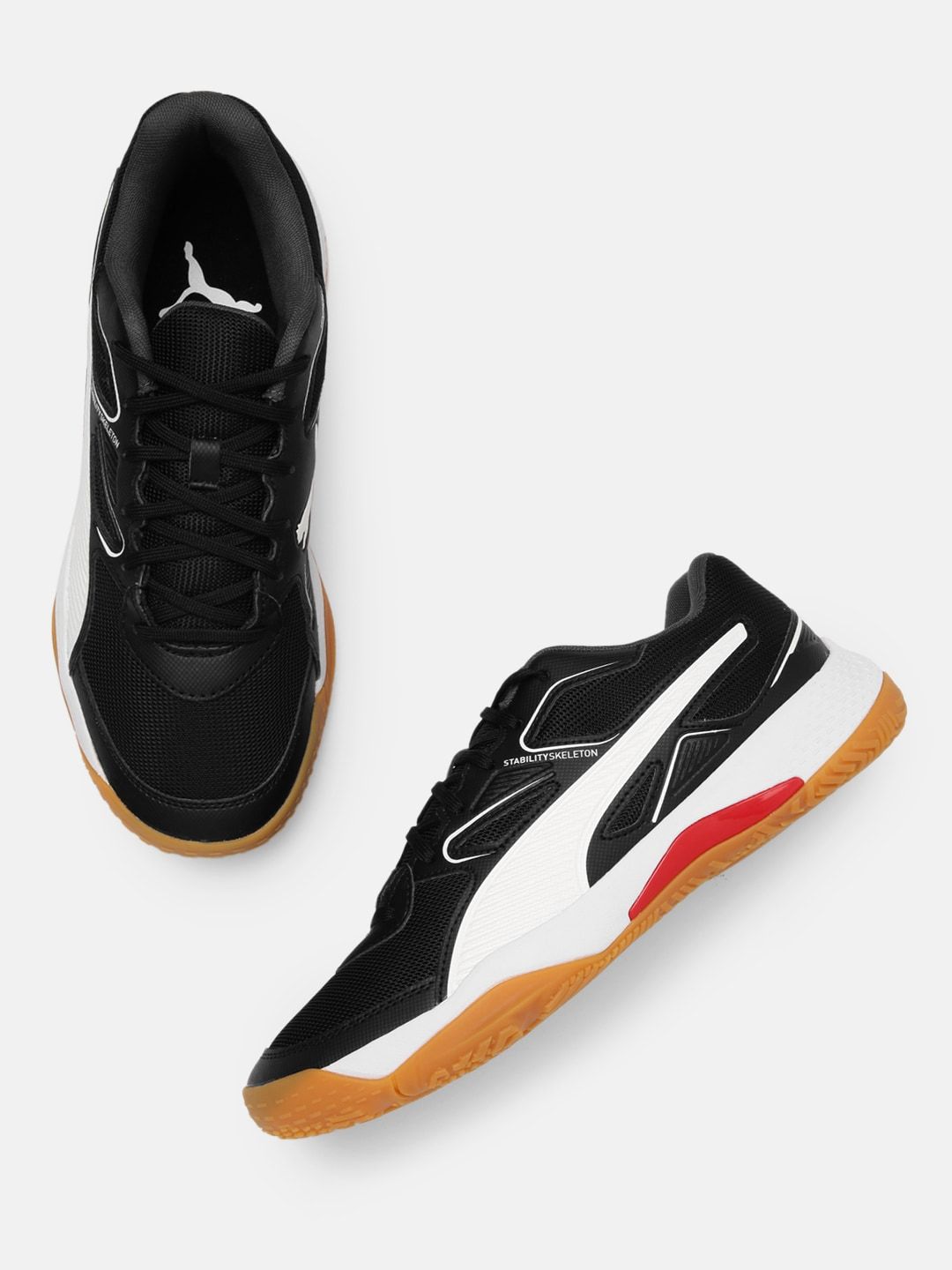 Puma Unisex Black Solar Flash Running Non-Marking Shoes Price in India