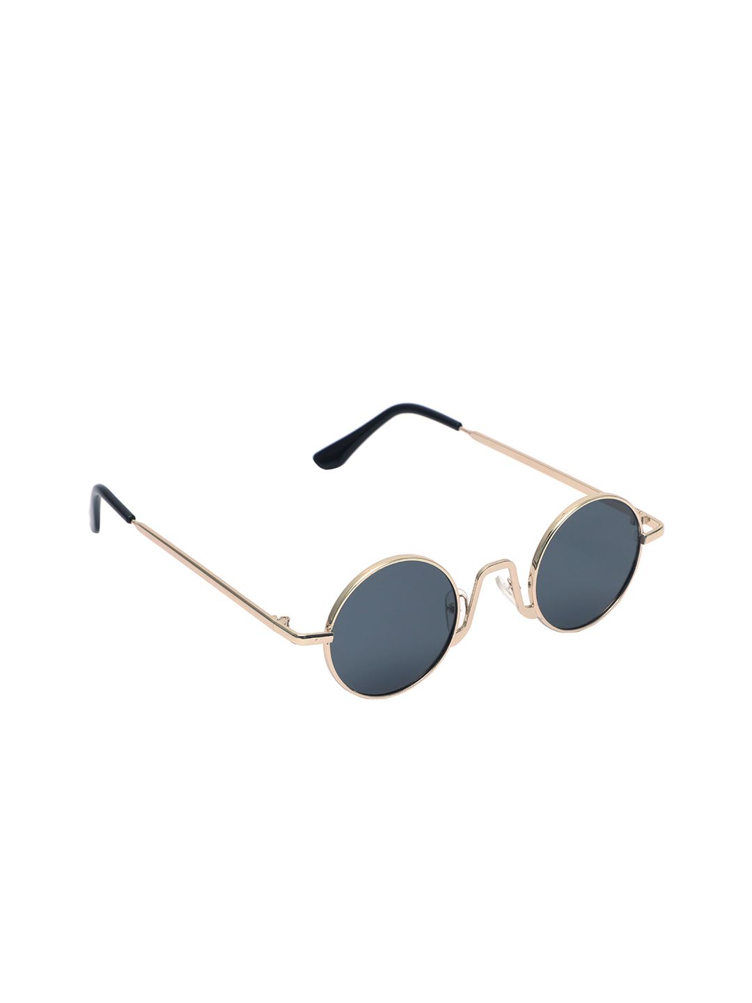 Floyd Unisex Grey Lens & Gold-Toned Round Sunglasses with UV Protected Lens 72_GOLD_GREY Price in India