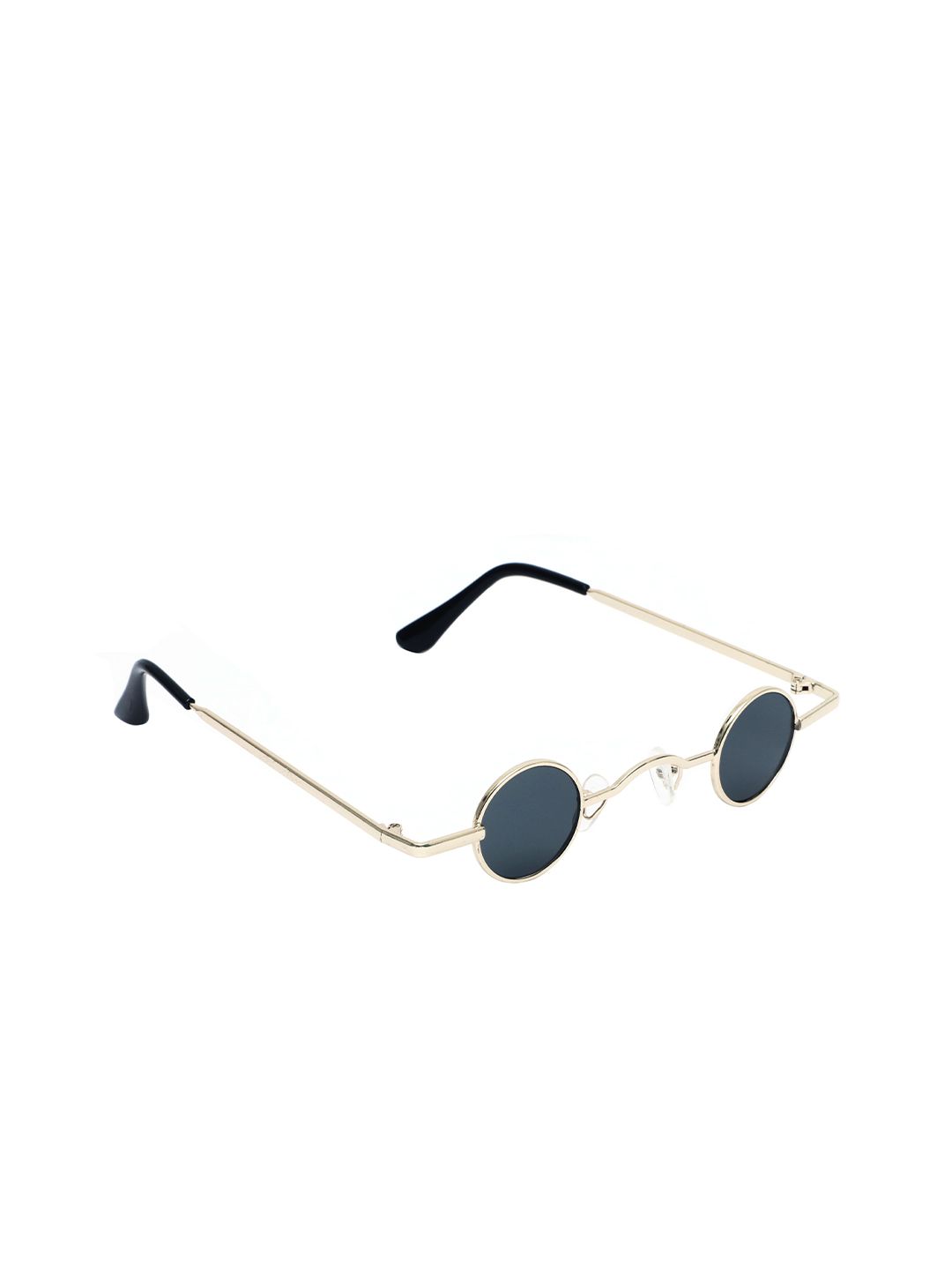 Floyd Unisex Black Lens & Gold-Toned Round Sunglasses with UV Protected Lens 71_GOLD_GREY Price in India