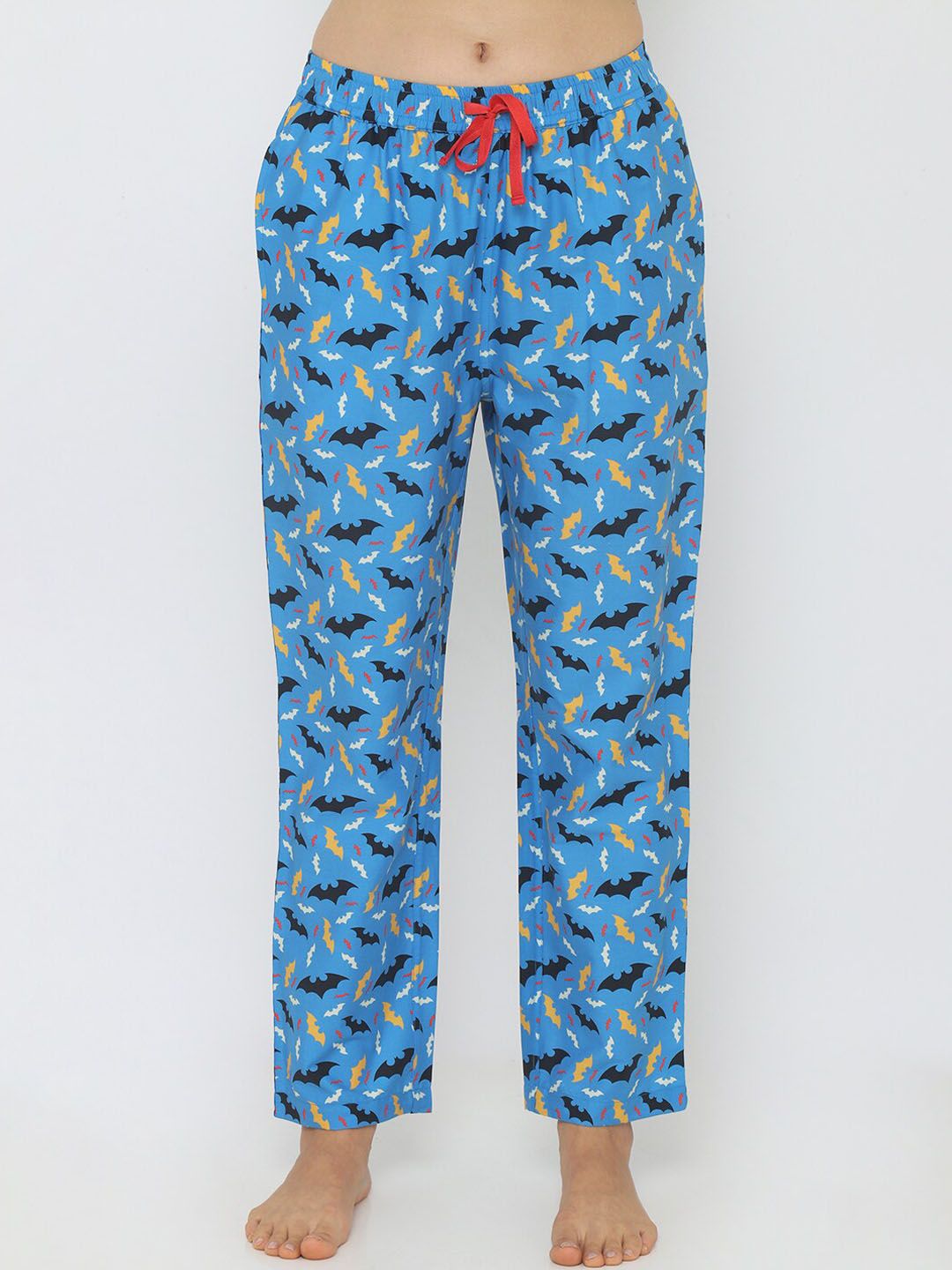Smugglerz Women Blue Batman Printed Pyjamas Price in India