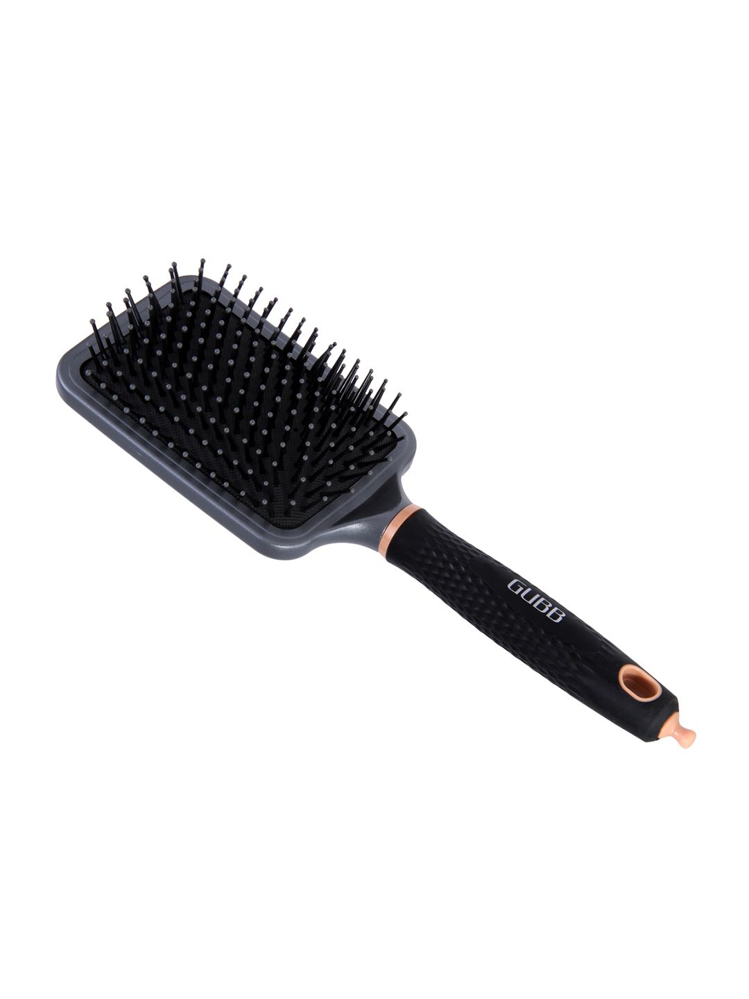 GUBB Unisex Black Elite Range Paddle Hair Brush Comb With Pin Price in India