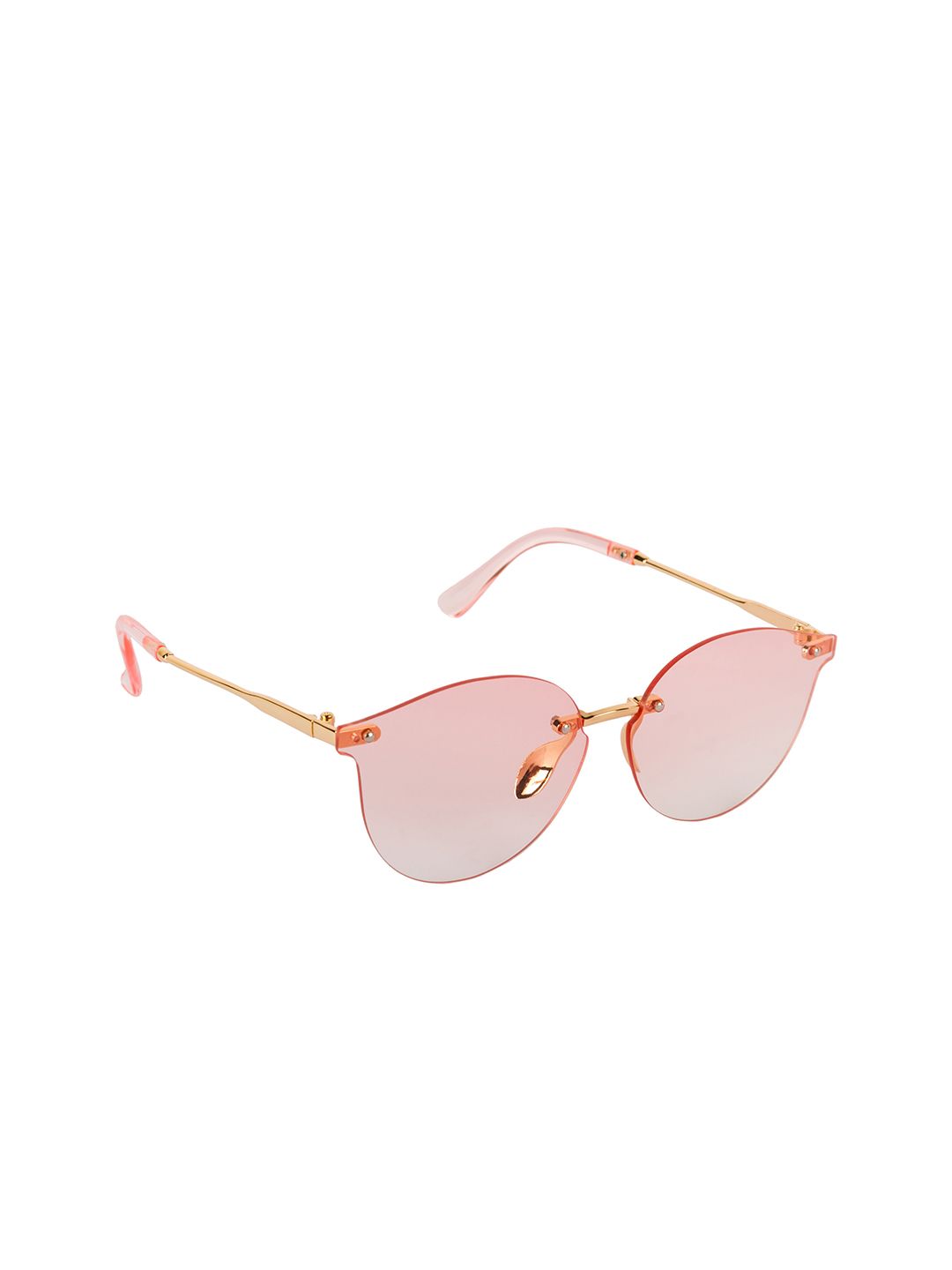 AISLIN Unisex Pink Lens & Gold-Toned UV Protected Lens-14568-89-AS-18001