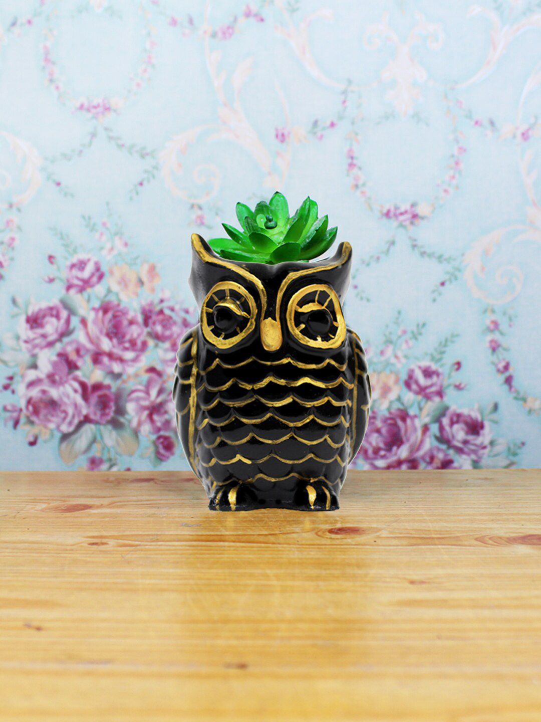 Wonderland Black Owl Shaped Succulent Planter Price in India