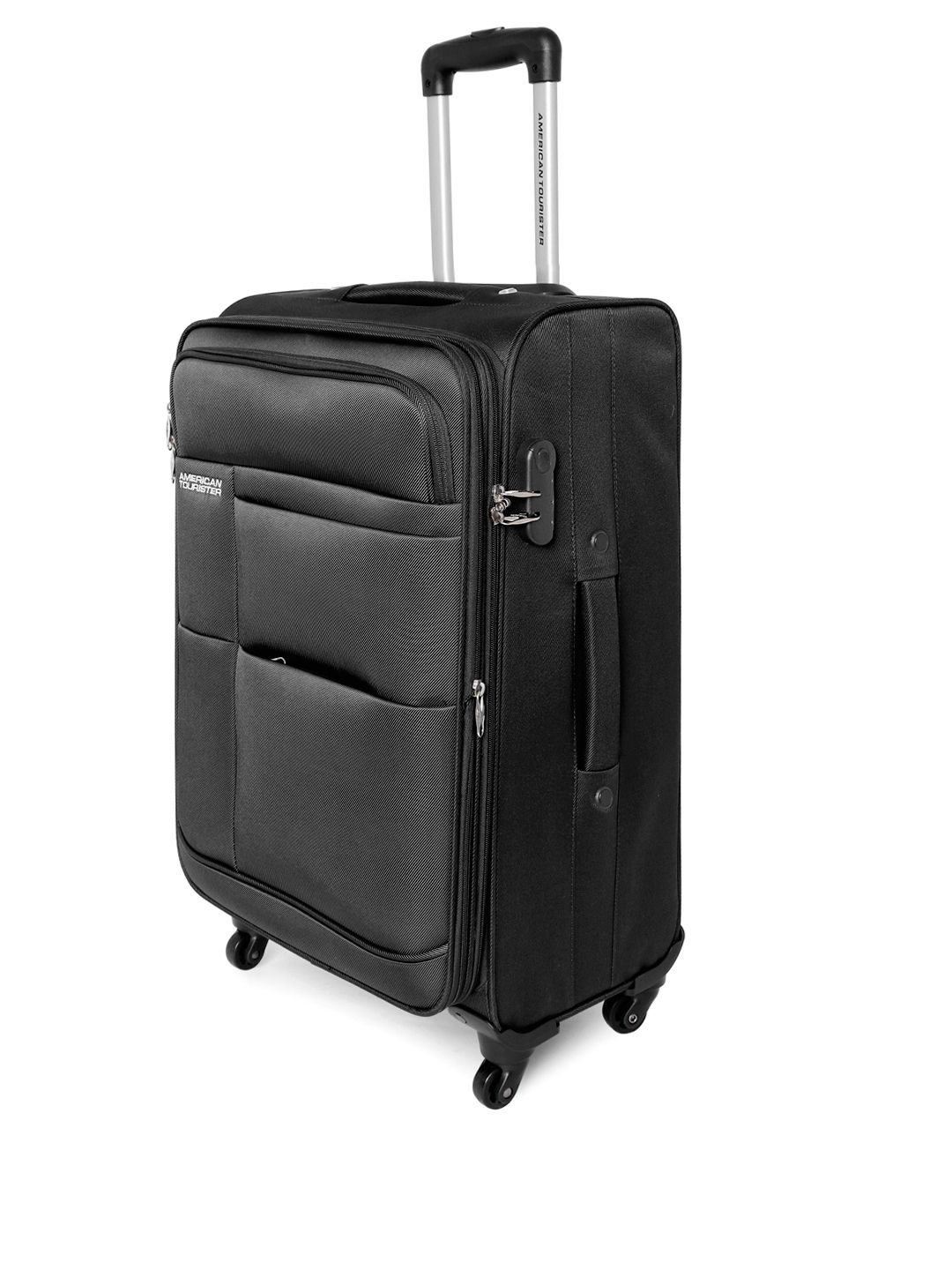 Buy AMERICAN TOURISTER Unisex Black Medium Speed Spinner Trolley