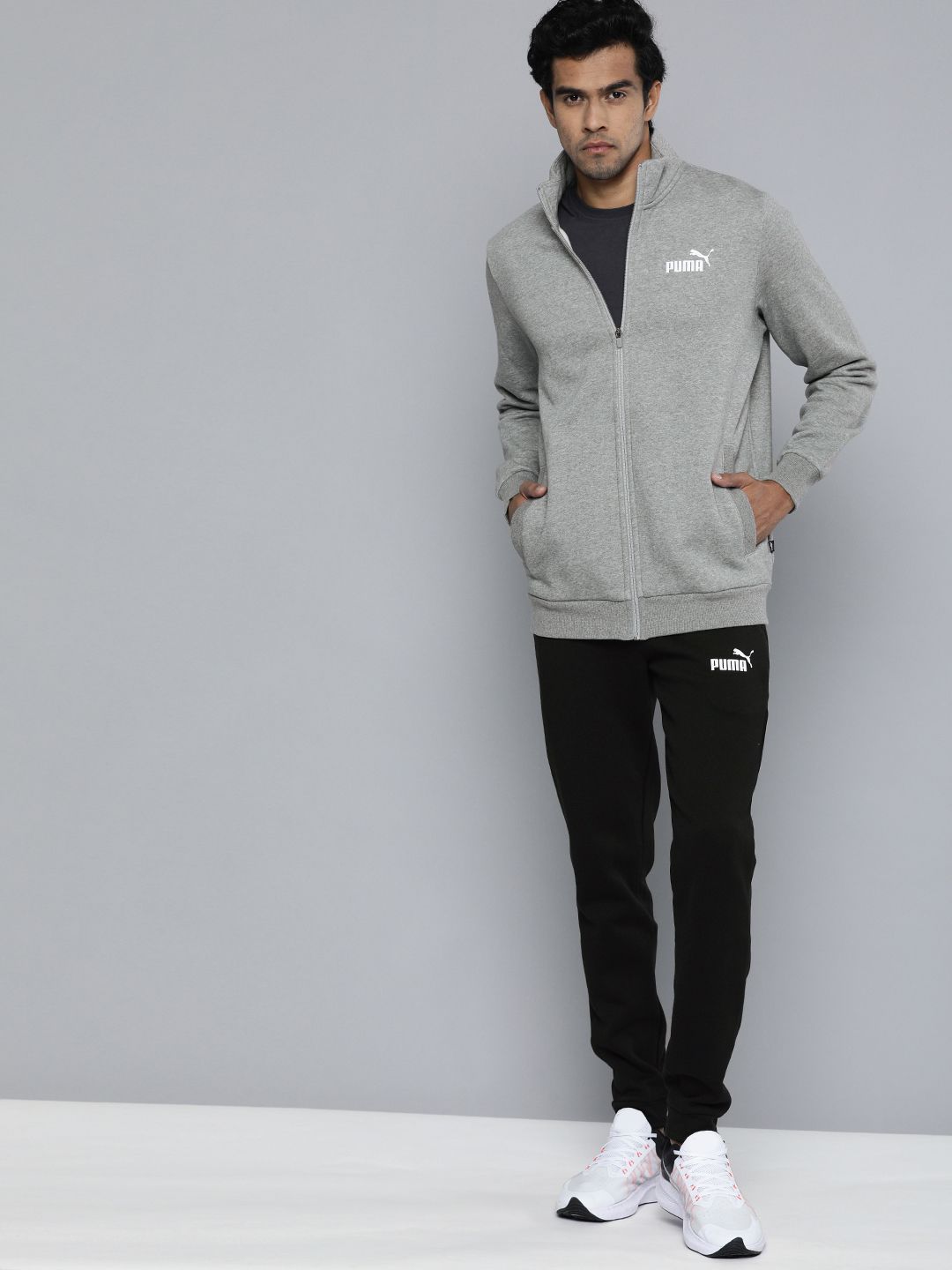 Puma tracksuit grey sales mens