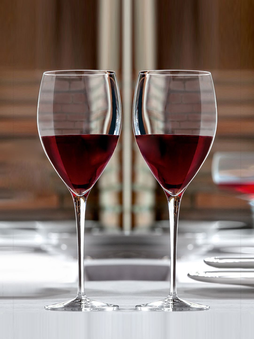 Luigi Bormioli Set Of 2 Transparent Glass Small Wine Glass Price in India